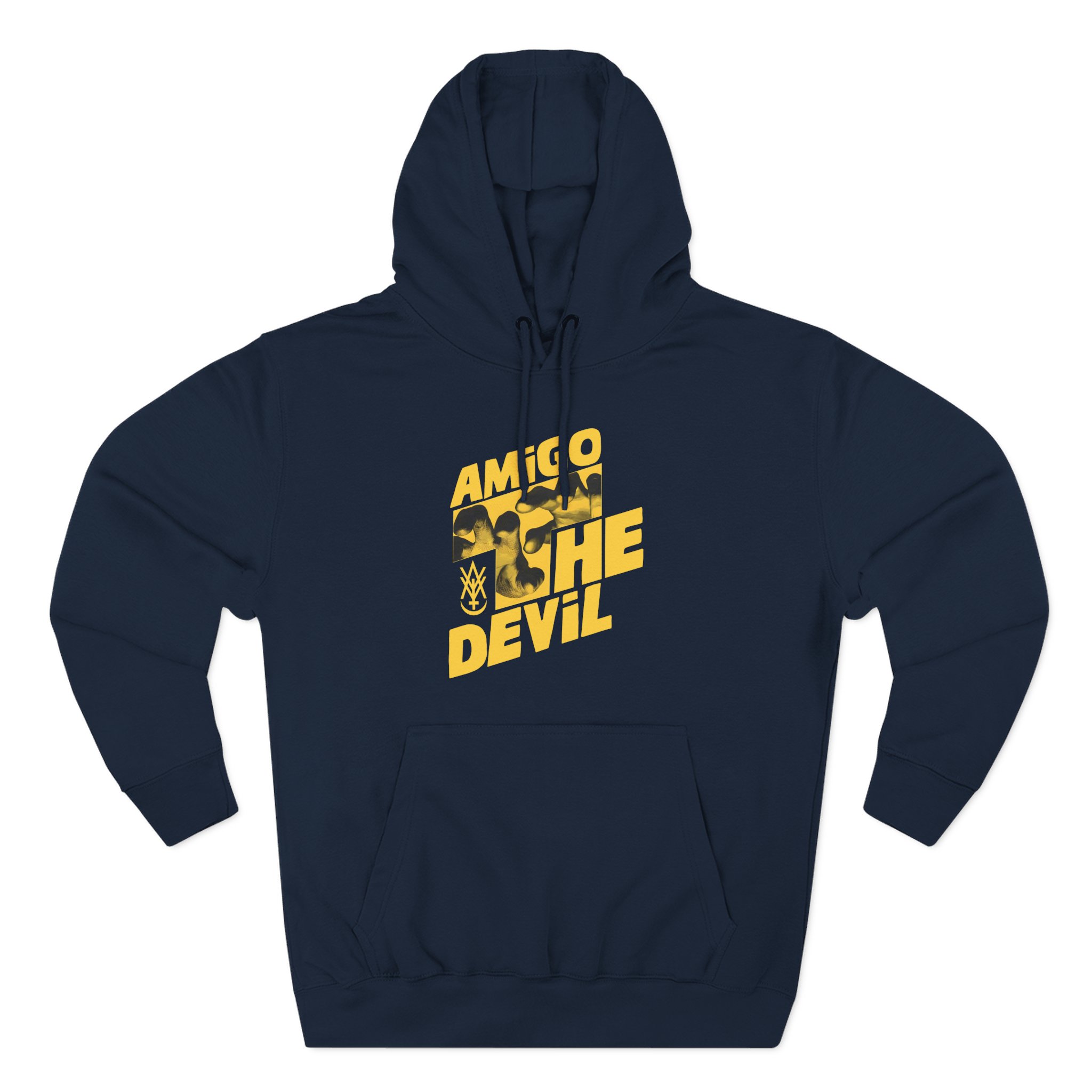 Heres Amigo the Devil Three-Panel Fleece Hoodie