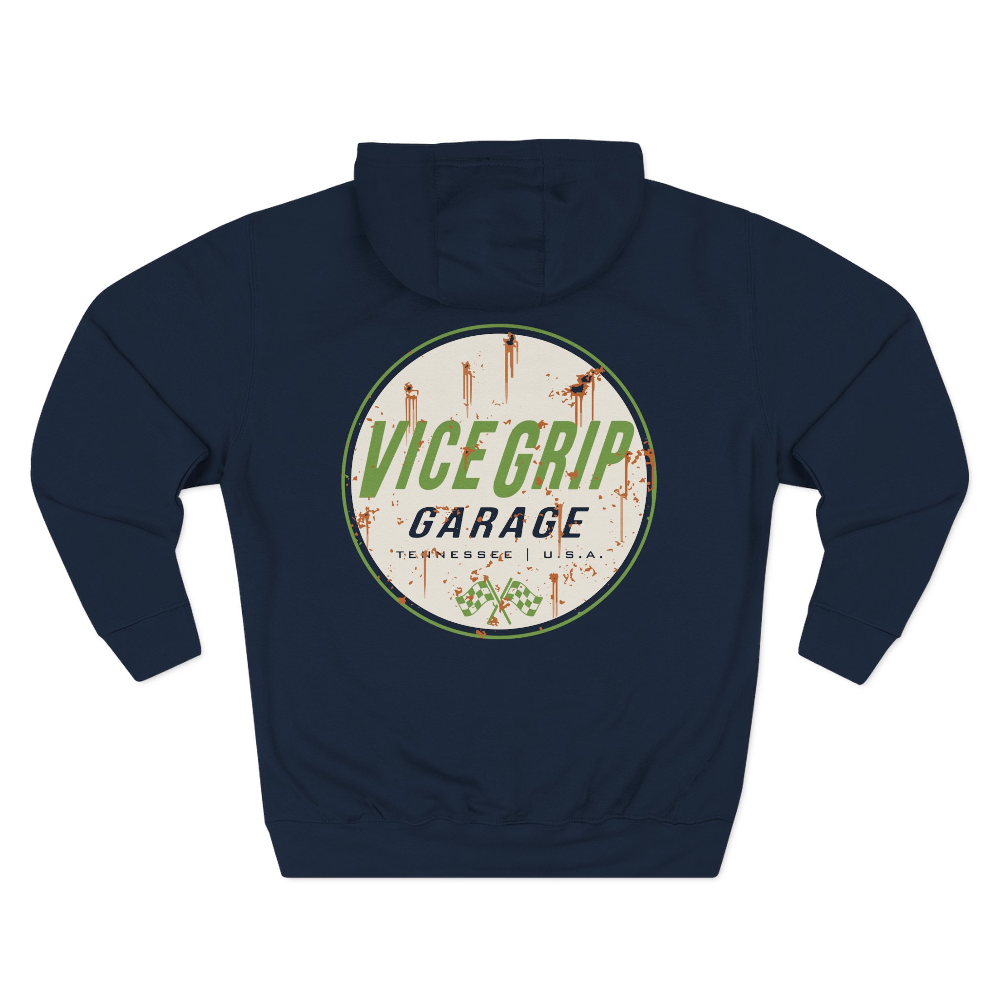 Vicegripgarage Rusty Can Three-Panel Fleece Hoodie