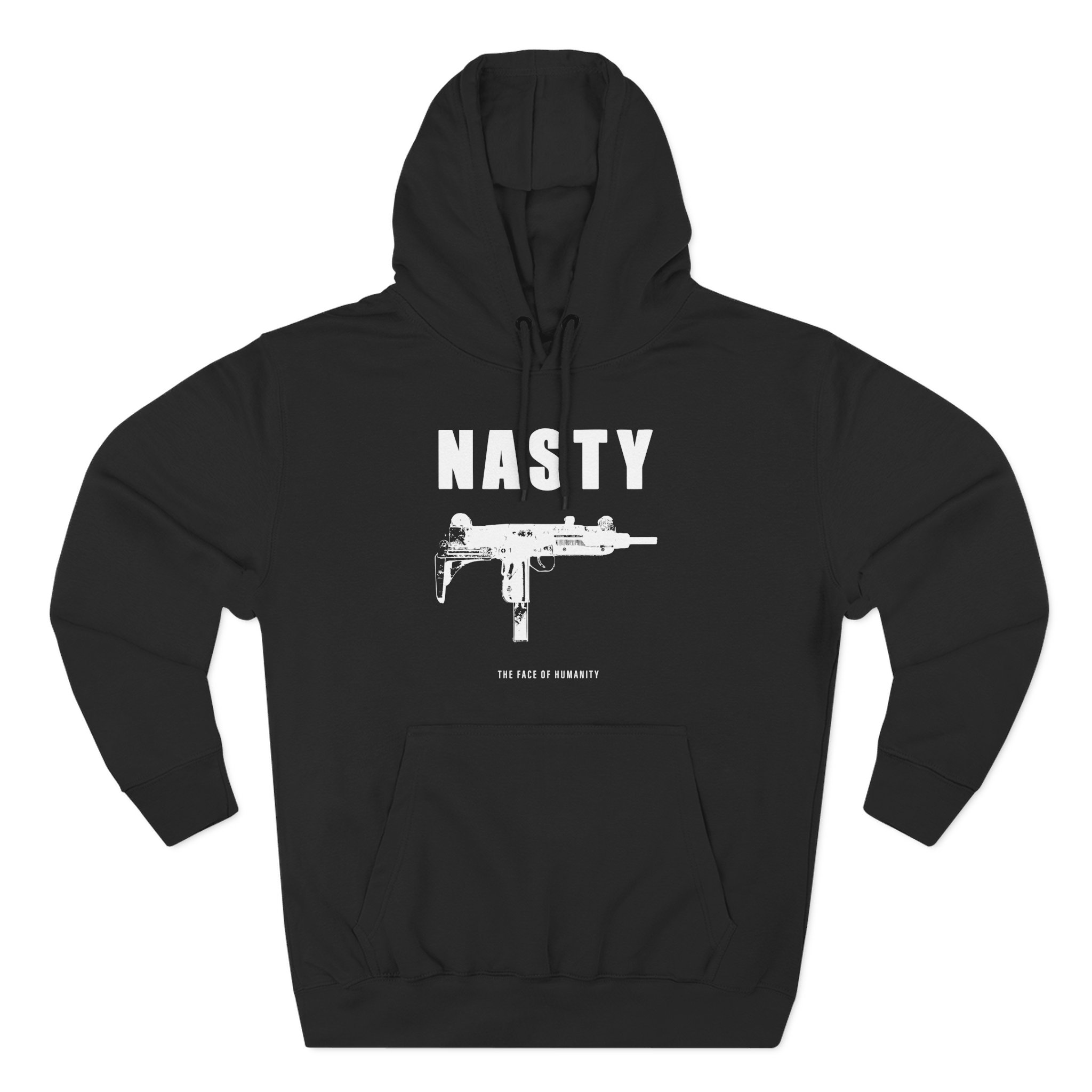 Nasty Humanity Three-Panel Fleece Hoodie