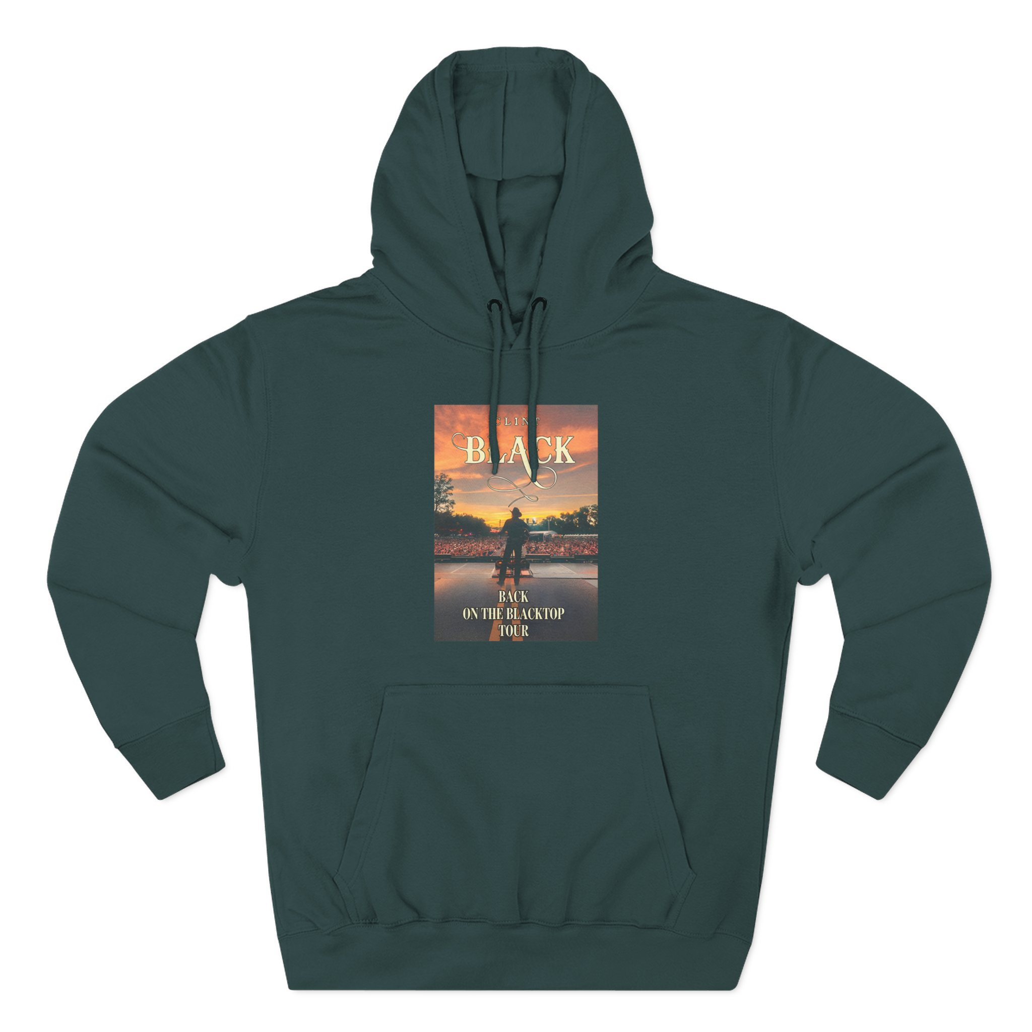 Clint Black Blacktop Three-Panel Fleece Hoodie
