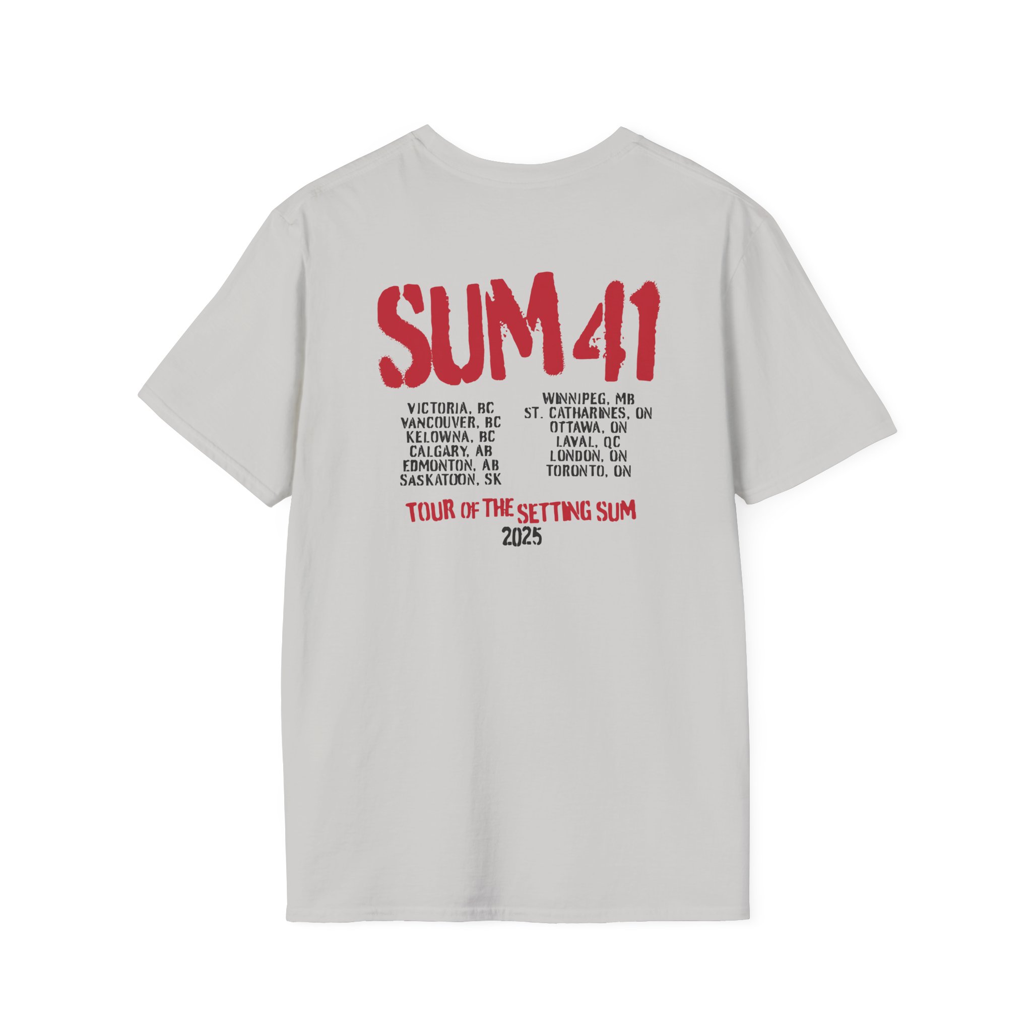 Sum 41 the Final Tour Unisex Softstyle T-Shirt
