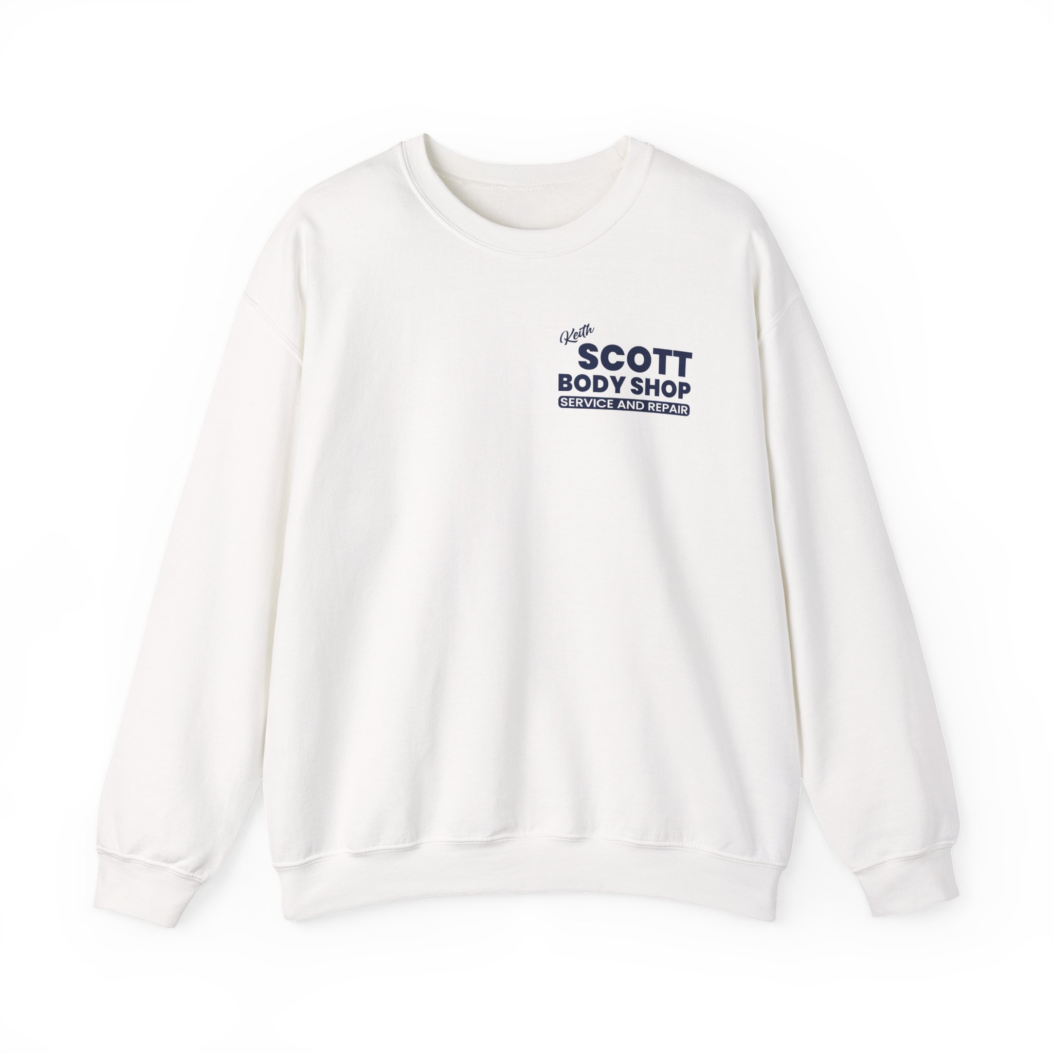 Keith Scott Body Shop One Tree Hill Unisex Heavy Blend Crewneck Sweatshirt