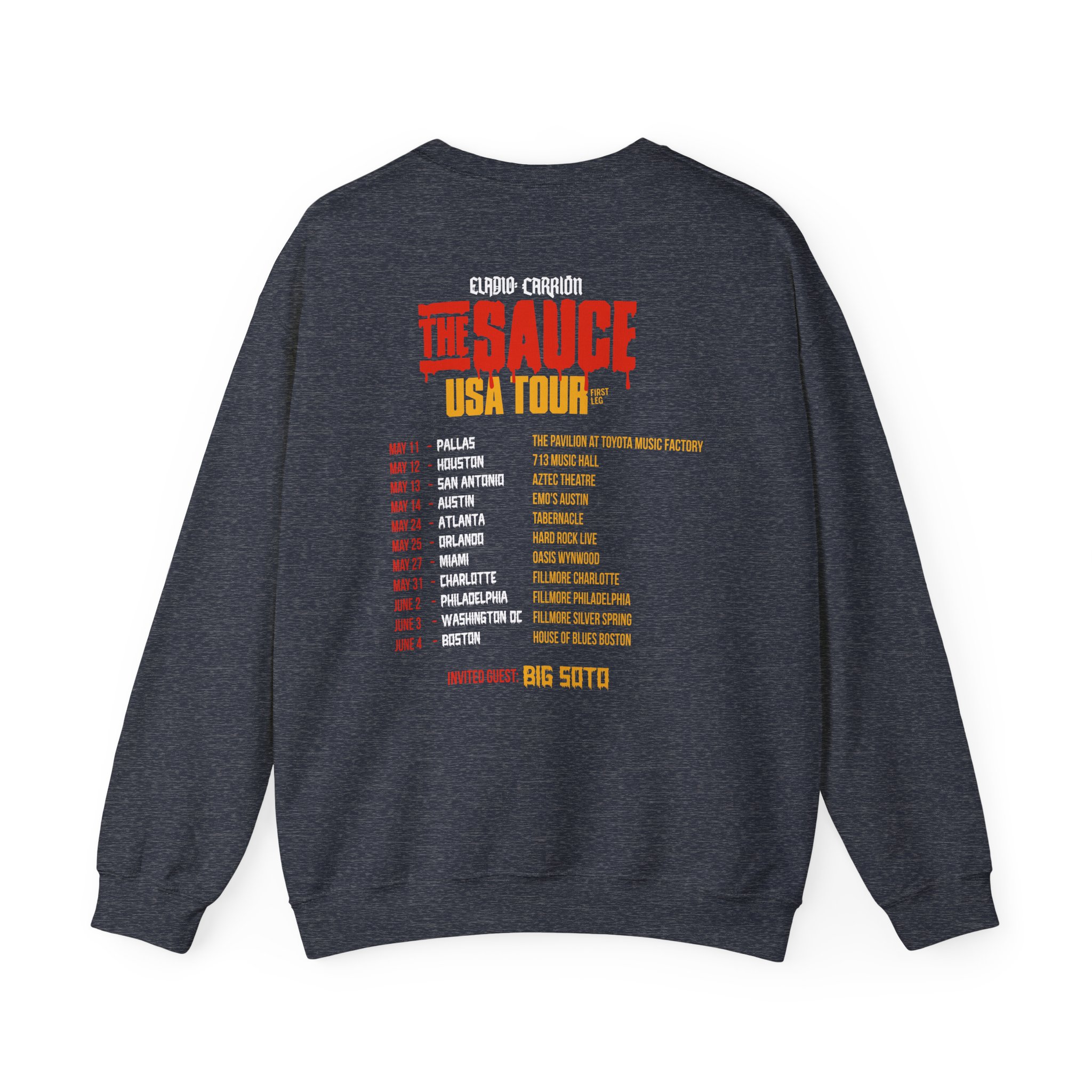 Sauce Boyz Usa Tour Unisex Heavy Blendâ„¢ Crewneck Sweatshirt