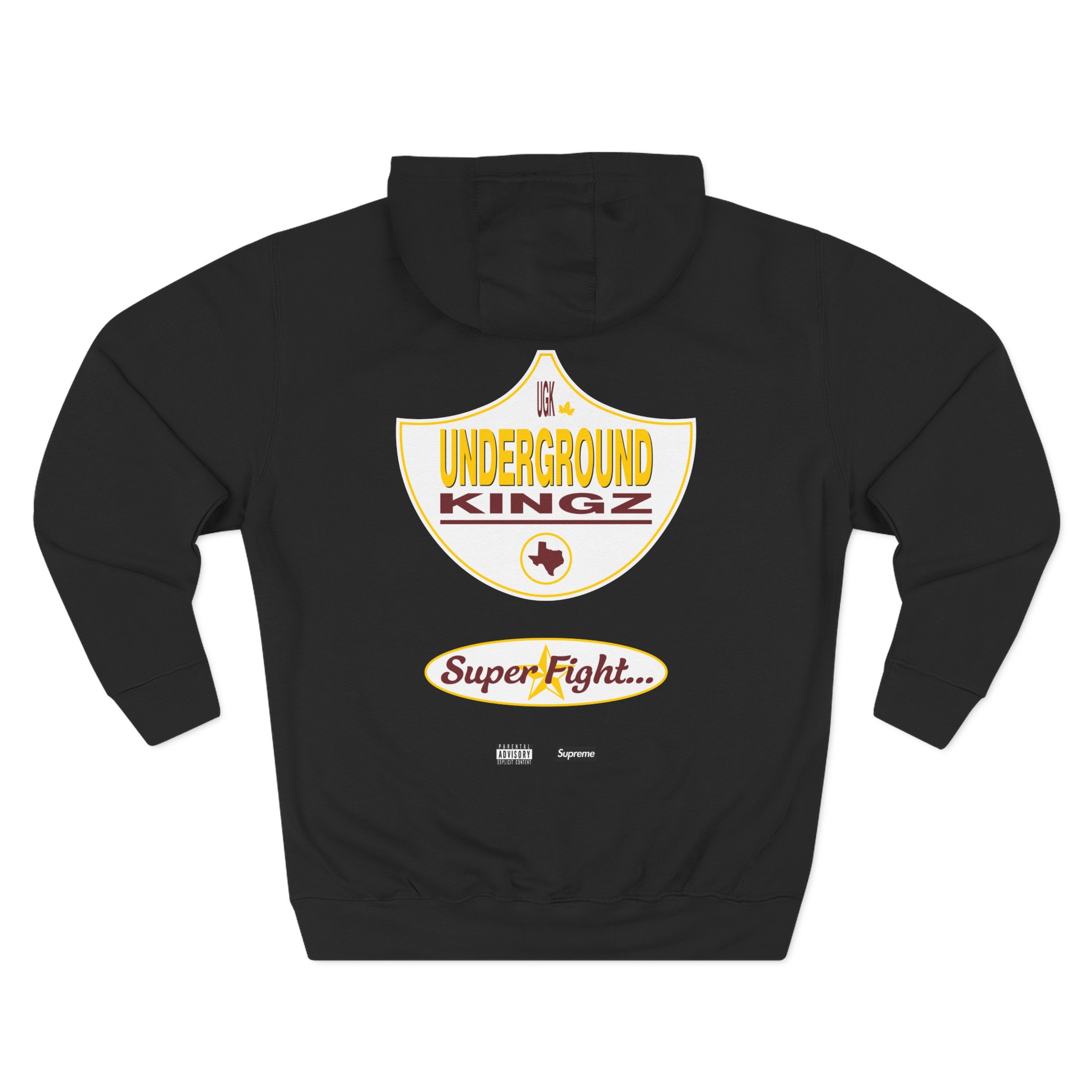 UGK Super Tight Album Logo Three-Panel Fleece Hoodie