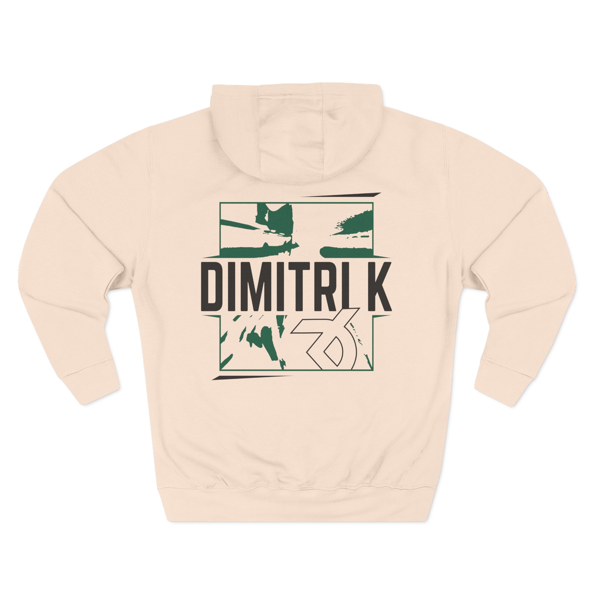 Dimitri K Three-Panel Fleece Hoodie