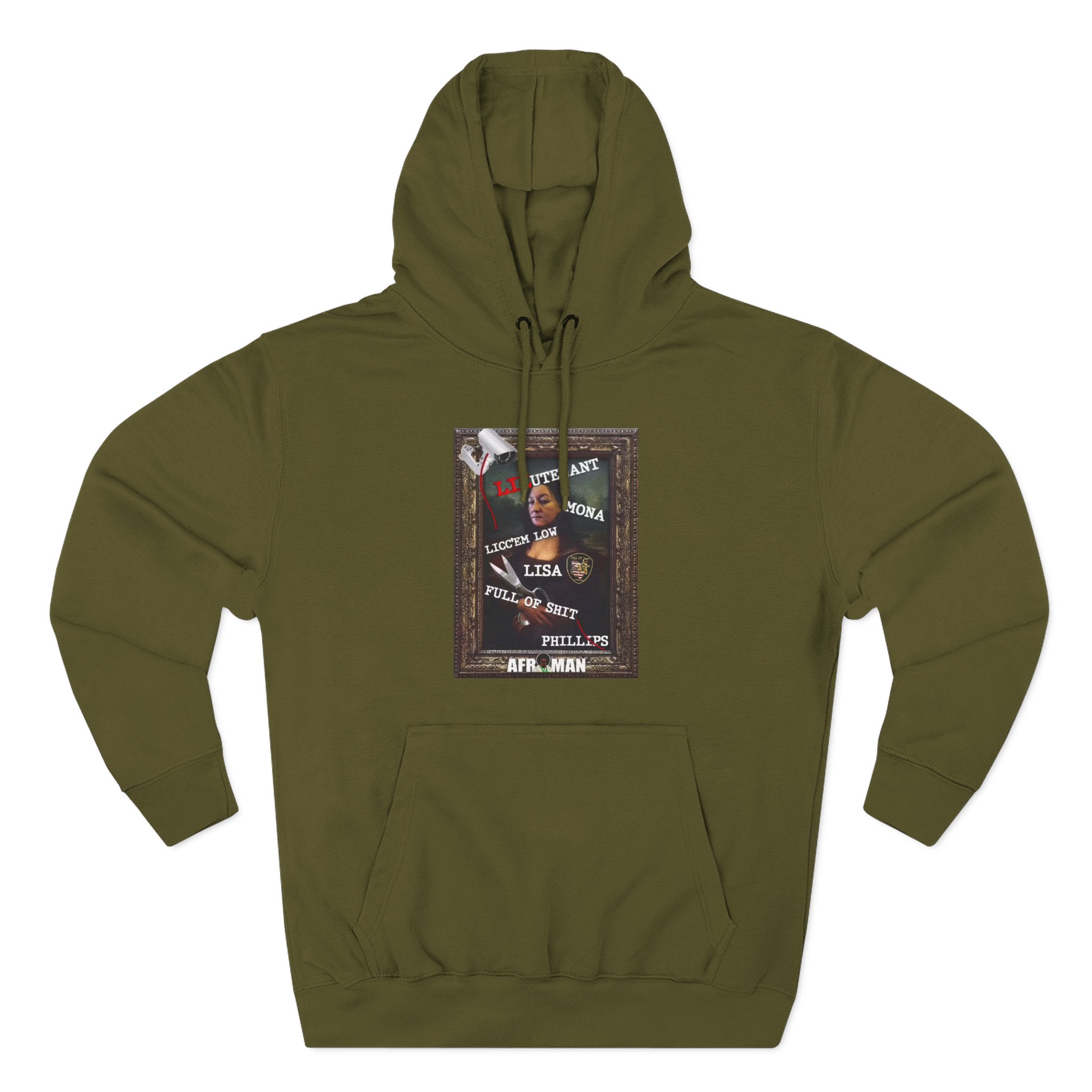Afroman Lt Licc’em Low Lisa Full of Shit Phillips Three-Panel Fleece Hoodie