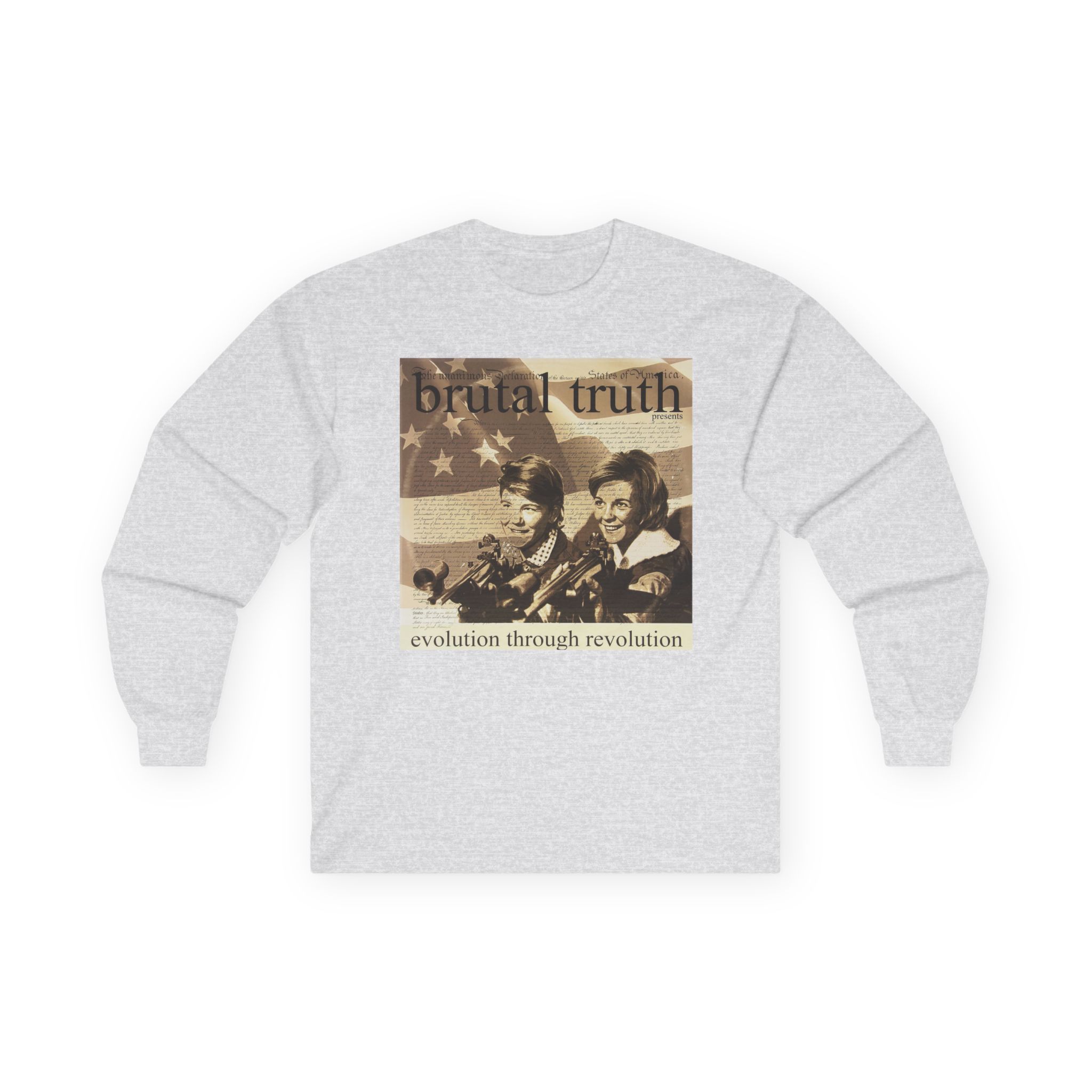 Brutal Truth Evolution Through Revolution Unisex Ultra Cotton Long Sleeve Tee