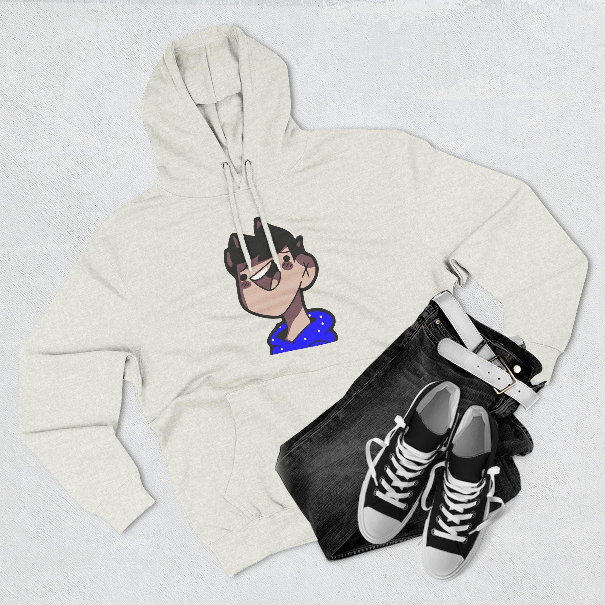 Clix Three-Panel Fleece Hoodie