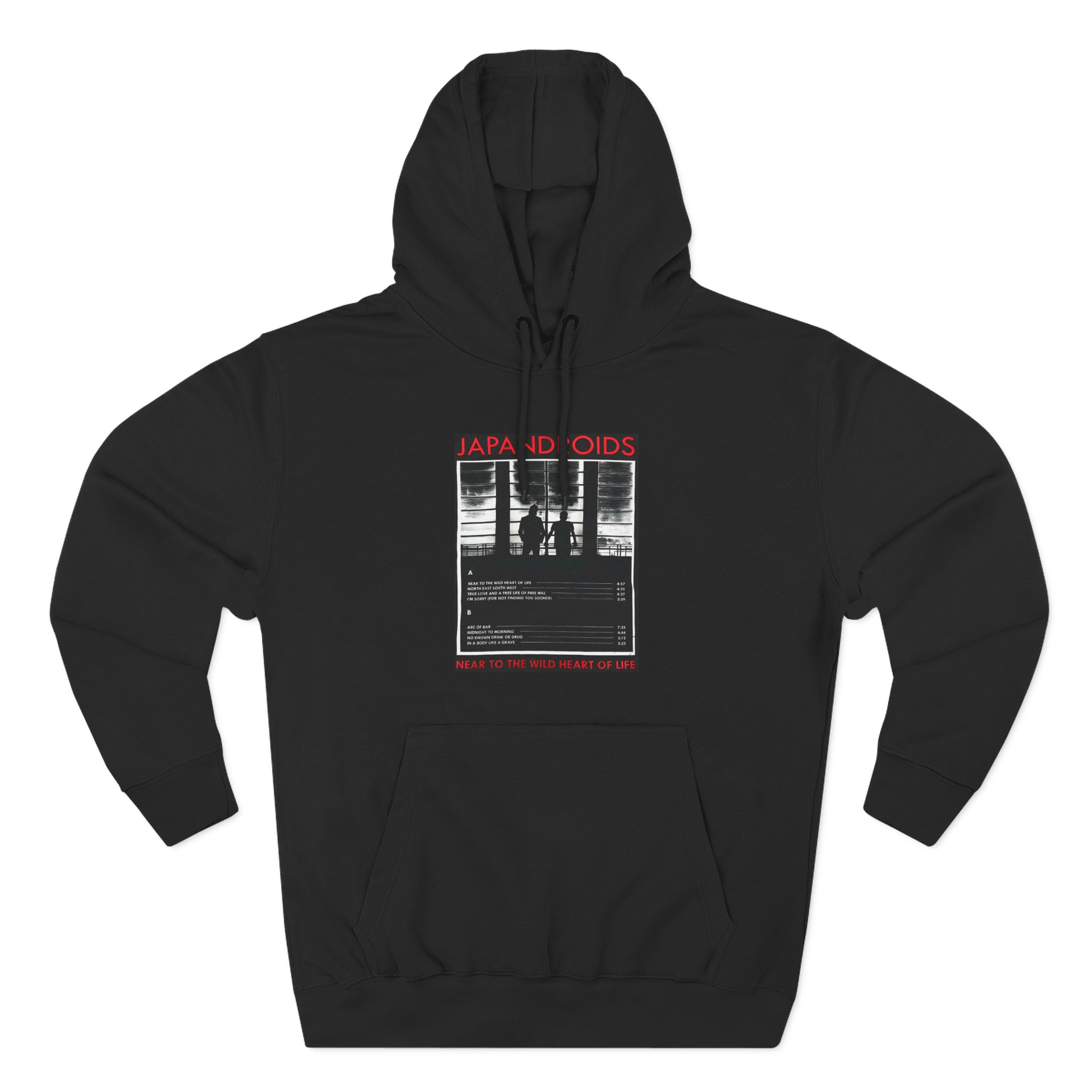 Japandroids Near to the Wild Heart of Life Three-Panel Fleece Hoodie