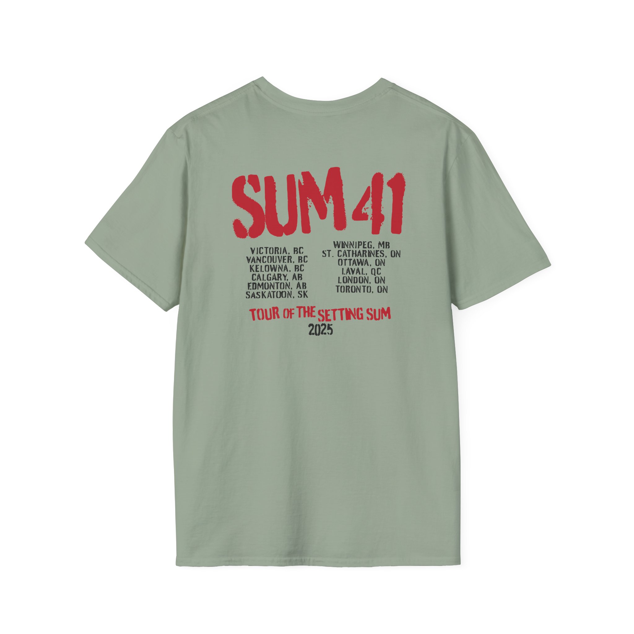 Sum 41 the Final Tour Unisex Softstyle T-Shirt