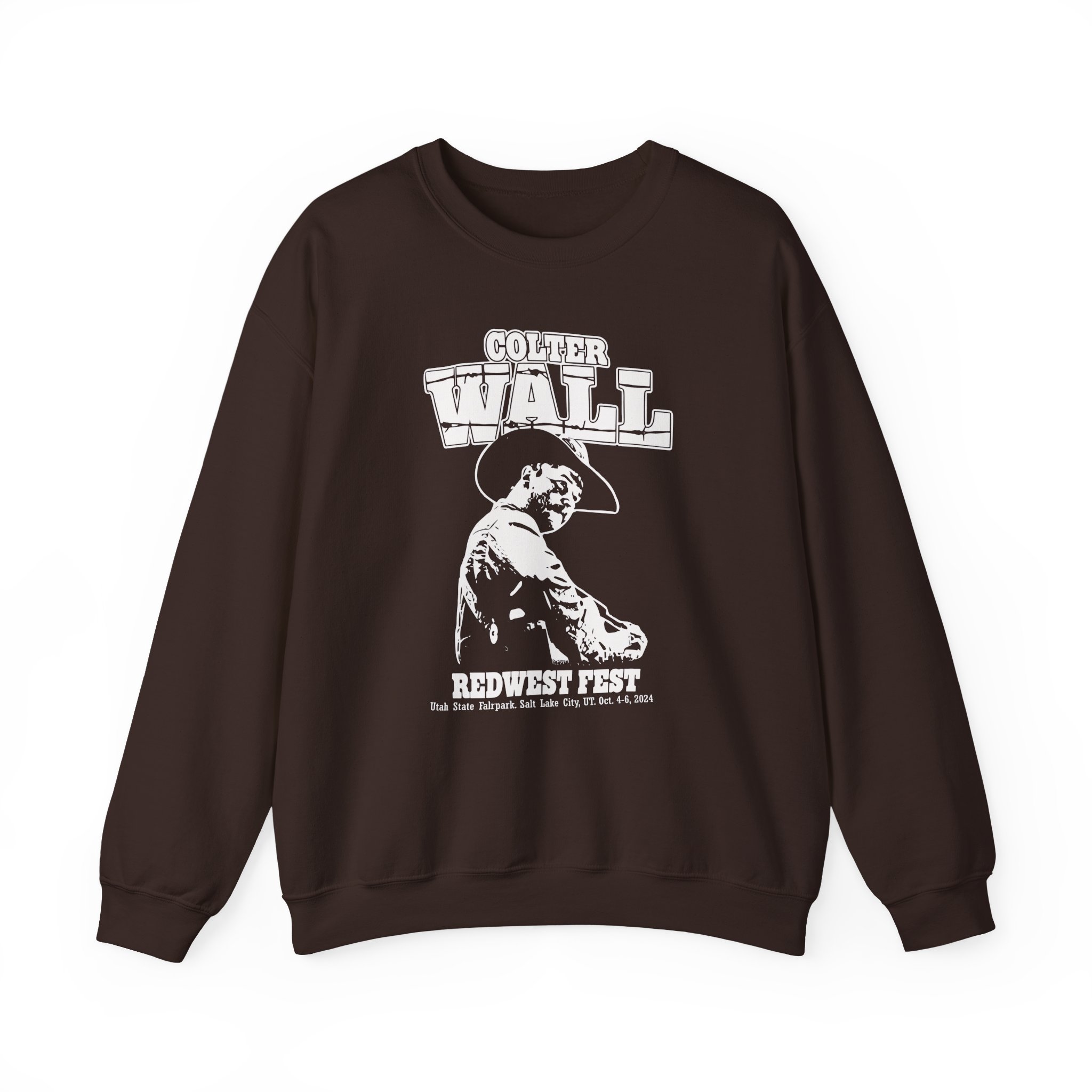 Colter Wall RedWest Fest Unisex Heavy Blendâ„¢ Crewneck Sweatshirt