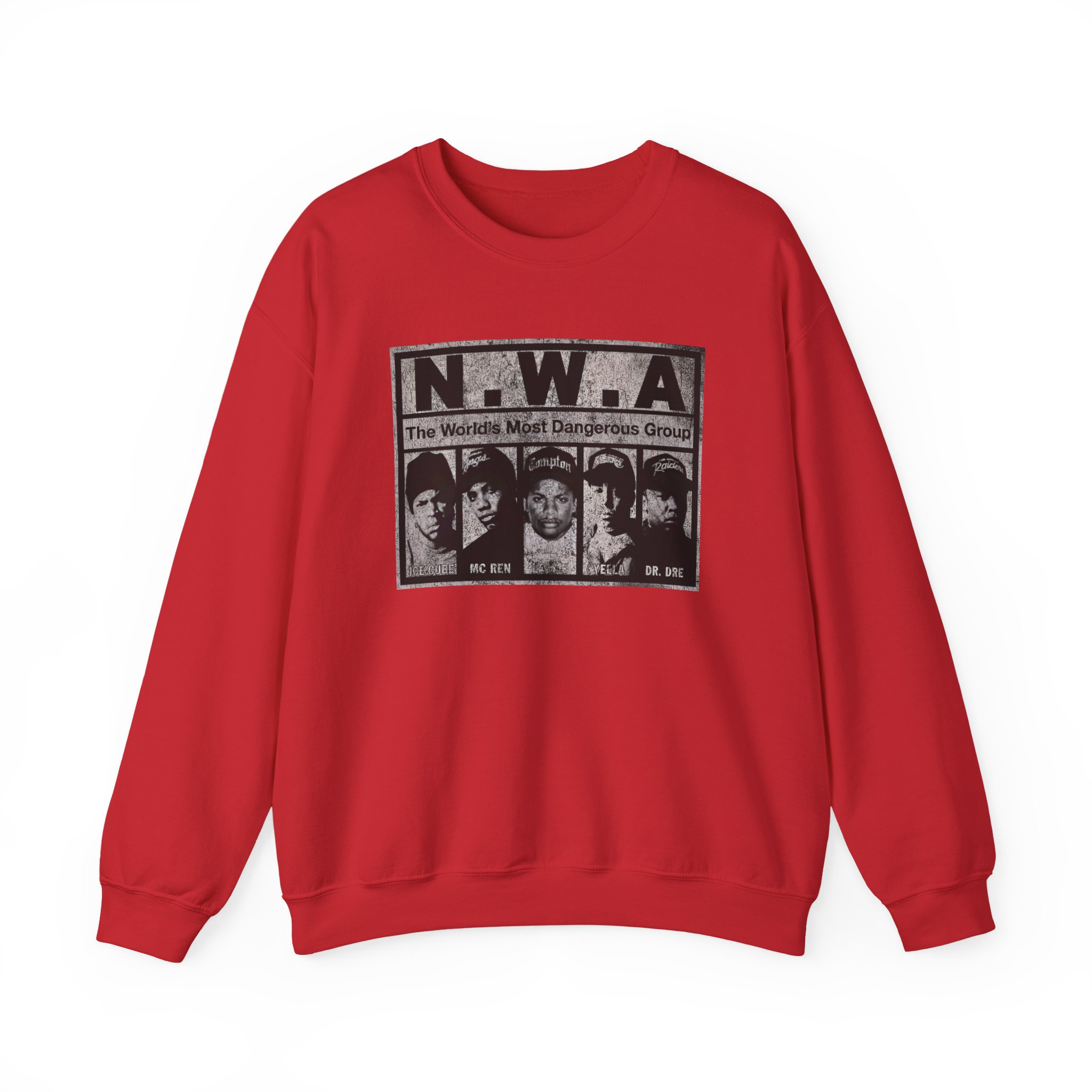 NWA The World's Most Dangerous Group Unisex Heavy Blendâ„¢ Crewneck Sweatshirt