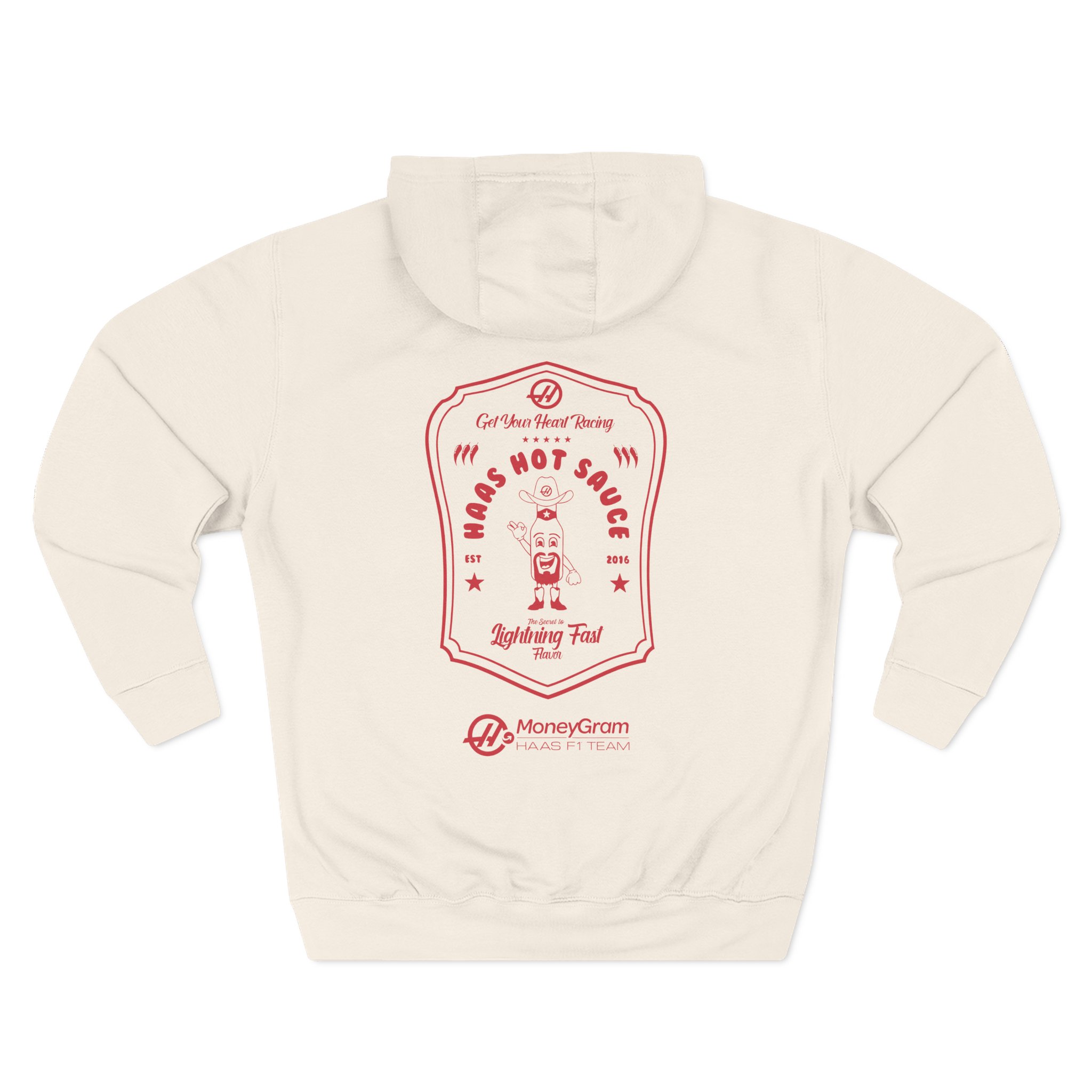 Haas F1 Hot Sauce Three-Panel Fleece Hoodie