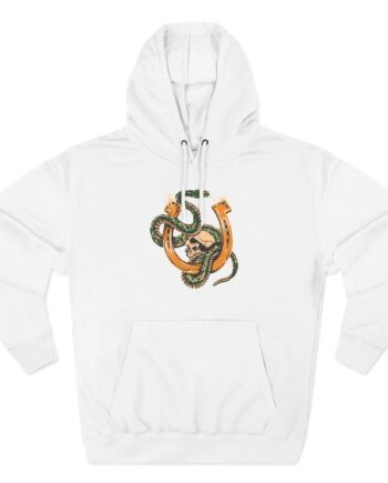 ZZ Top Snake Skull Three-Panel Fleece Hoodie