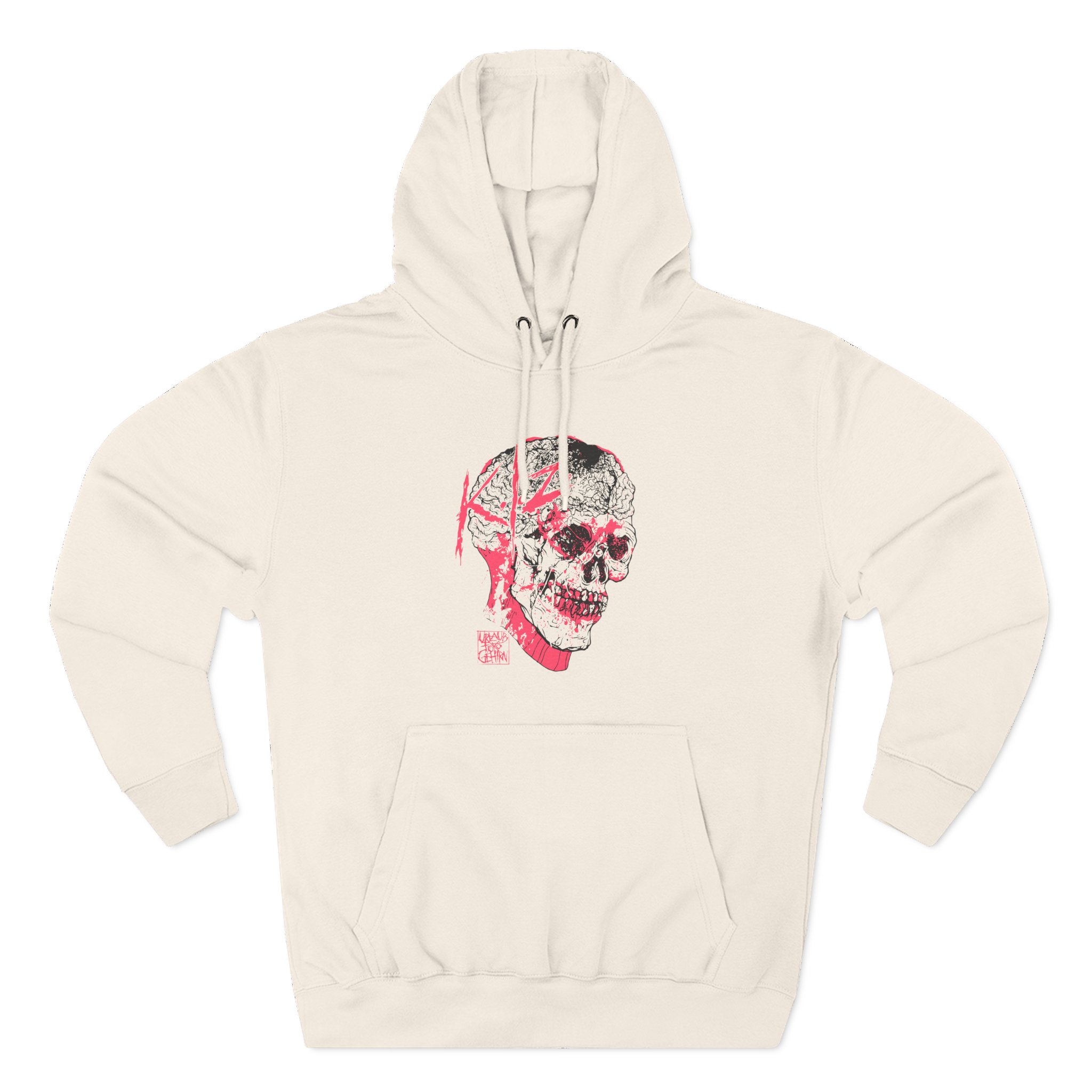 Kiz Brain Three-Panel Fleece Hoodie