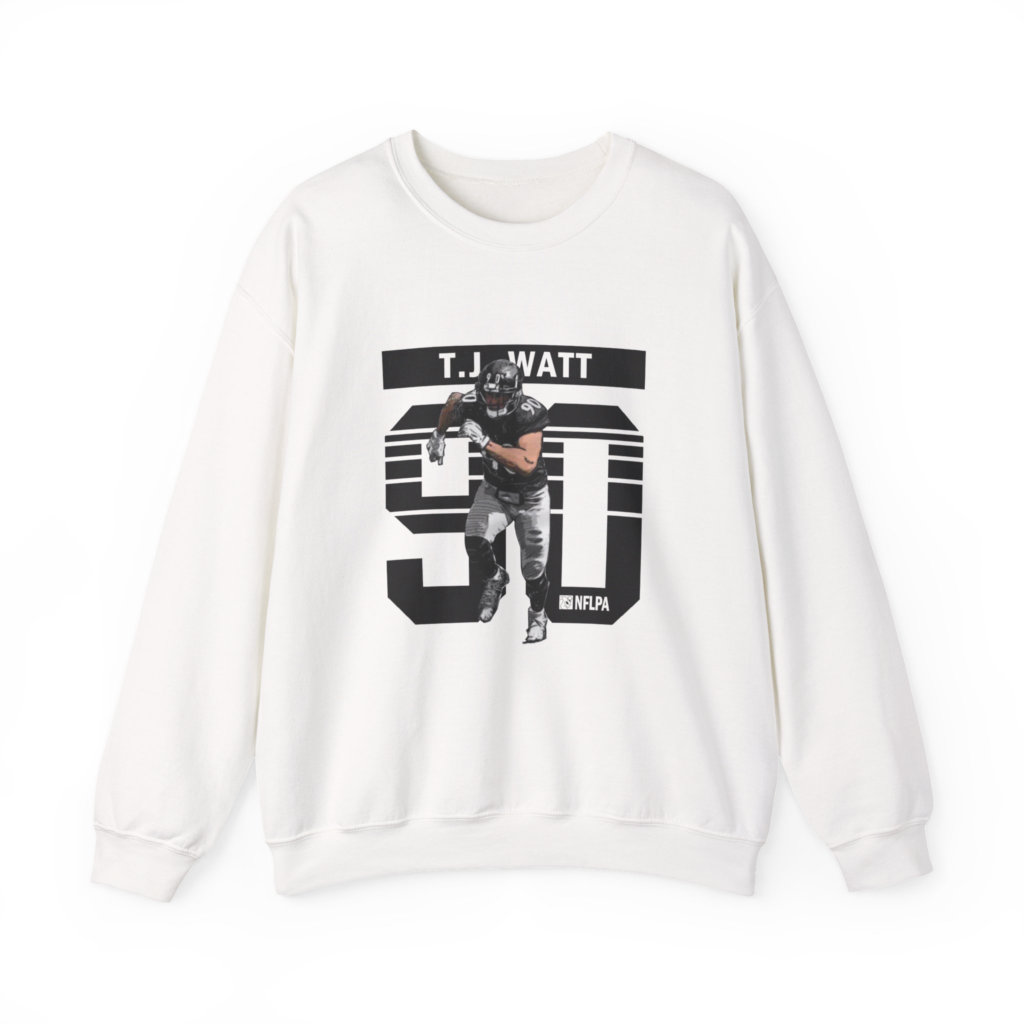 Tj Watt Grunge Unisex Heavy Blendâ„¢ Crewneck Sweatshirt