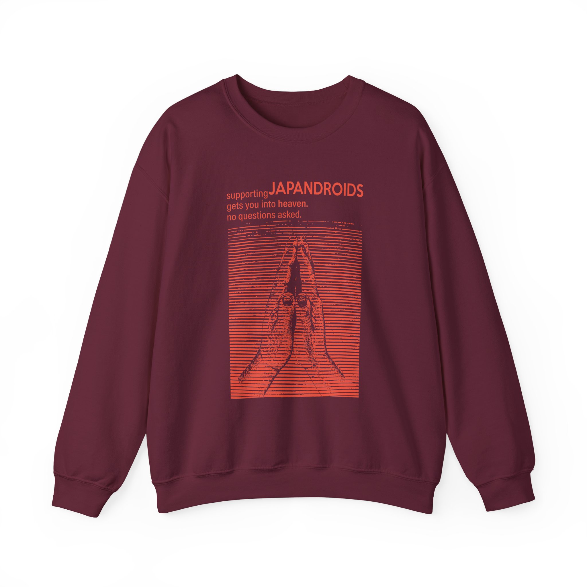 Supporting Japandroids Gets You Into Heaven No Questions Asked Unisex Heavy Blendâ„¢ Crewneck Sweatshirt