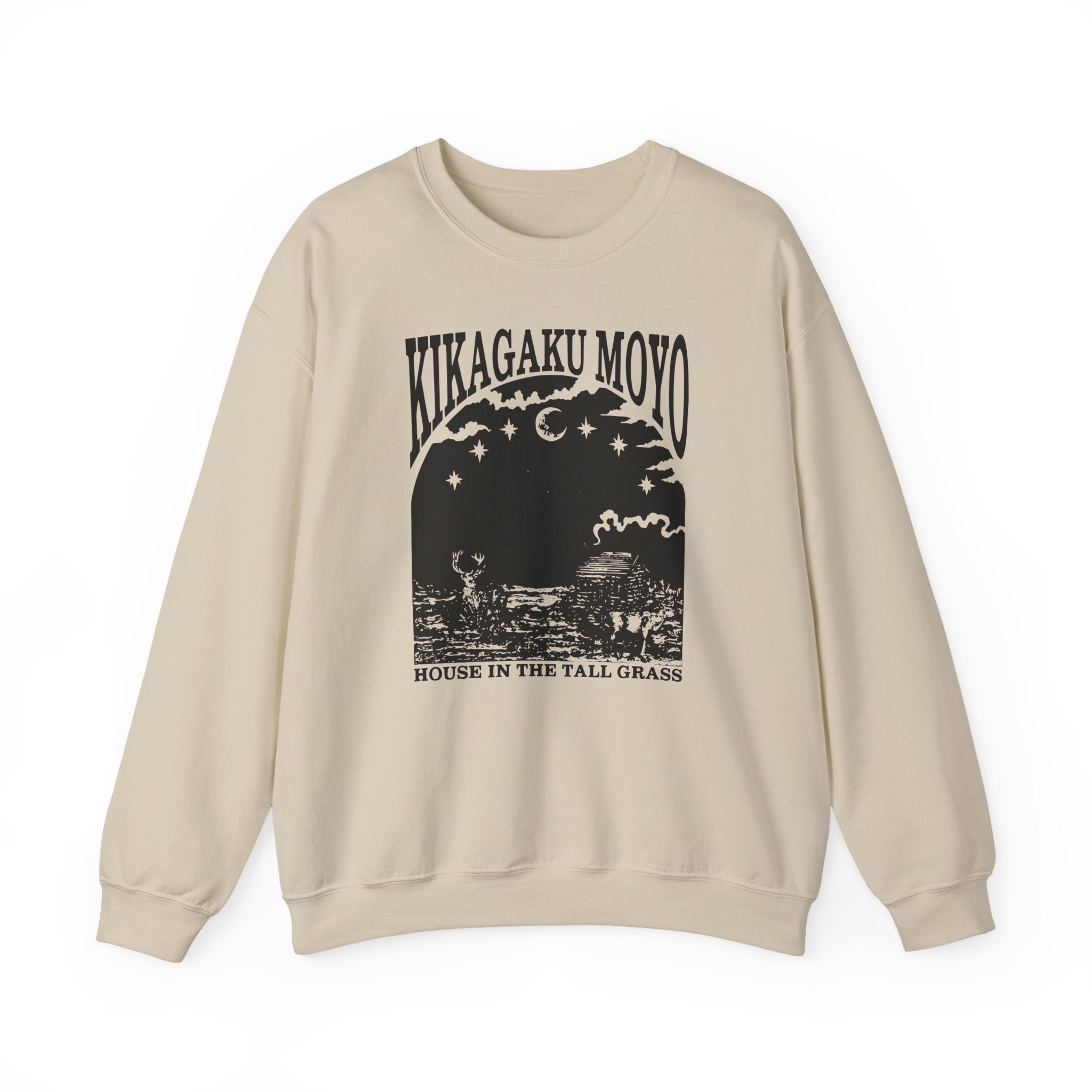 Kikagaku Moyo House in the Tall Grass Unisex Heavy Blendâ„¢ Crewneck Sweatshirt