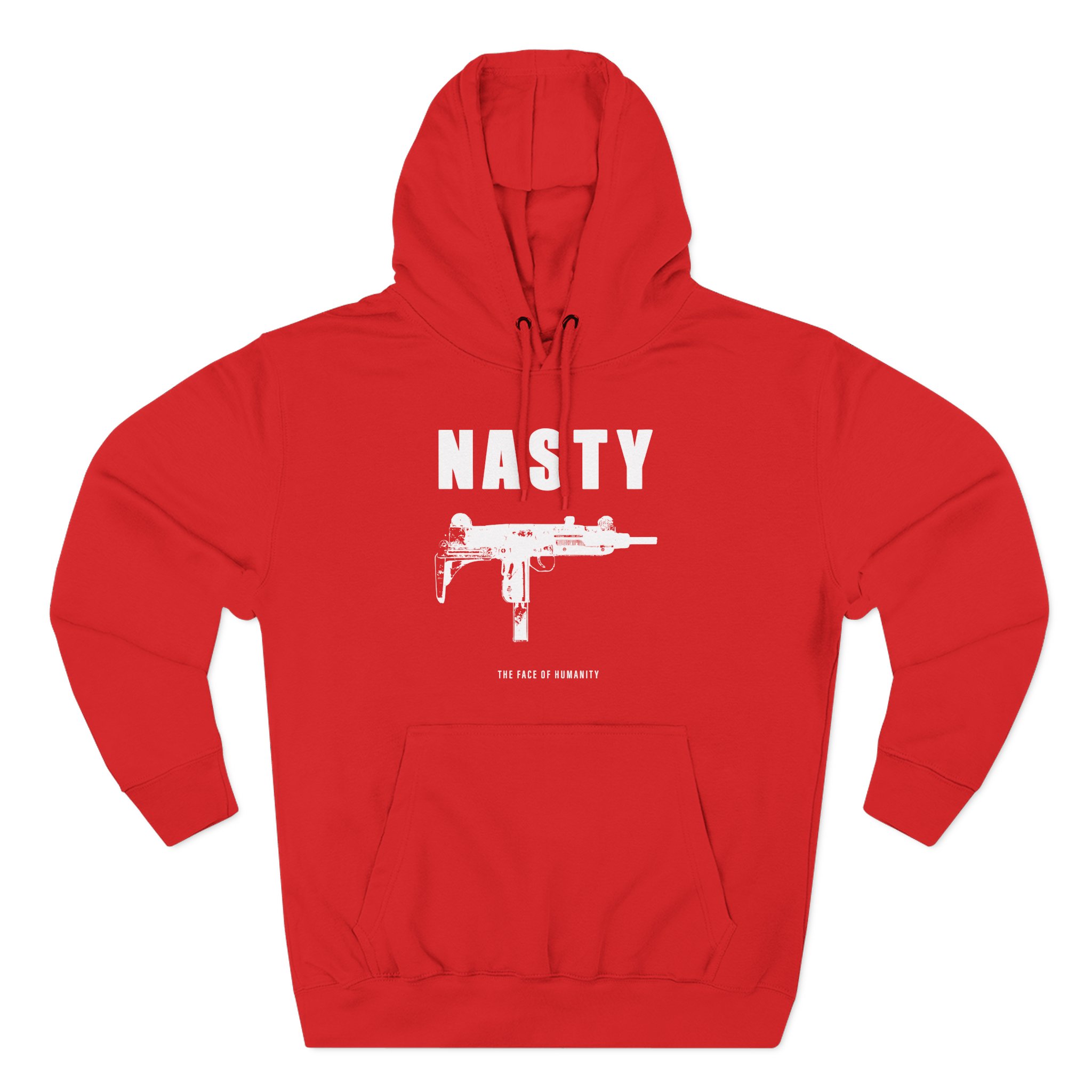 Nasty Humanity Three-Panel Fleece Hoodie
