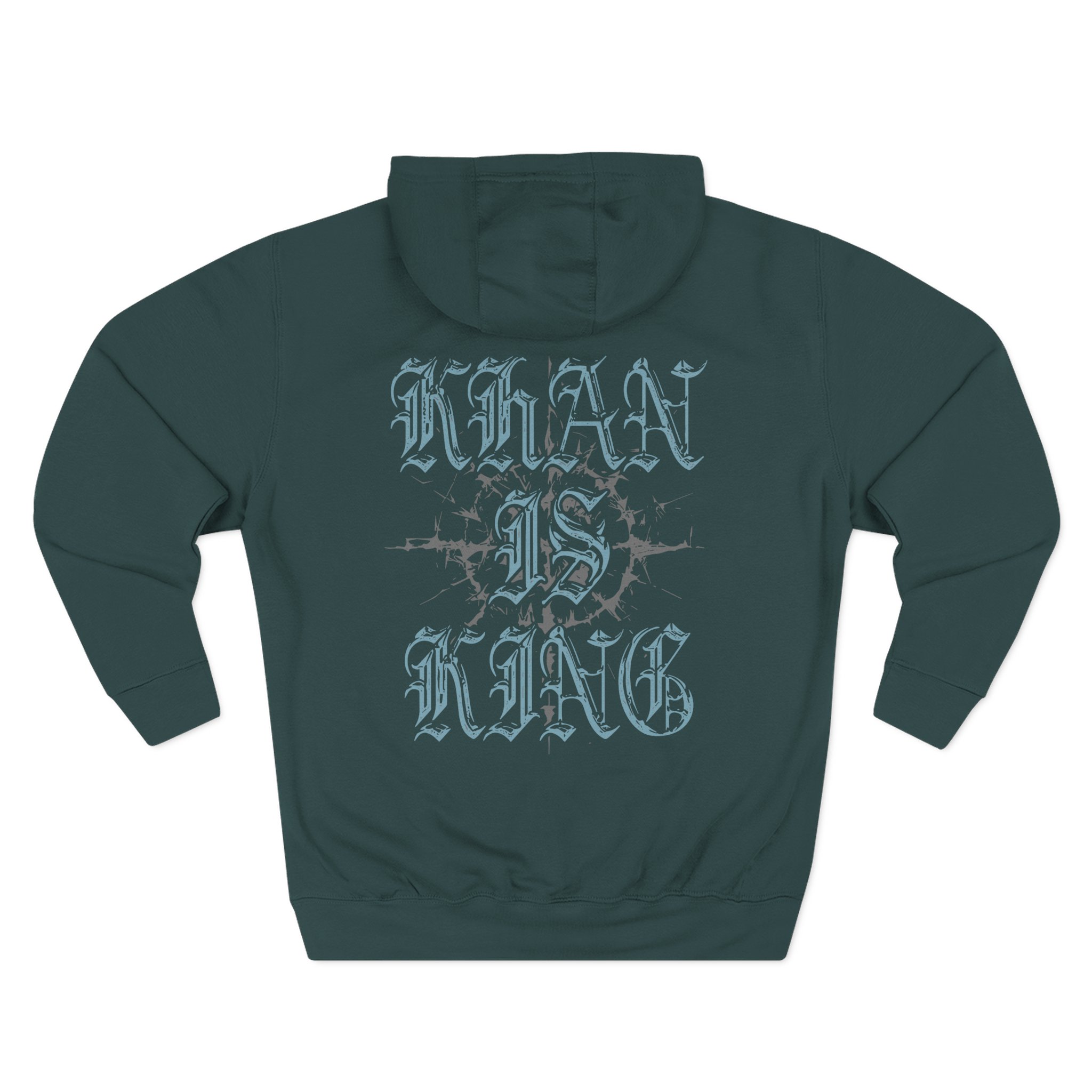 Kublai Khan is King Three-Panel Fleece Hoodie