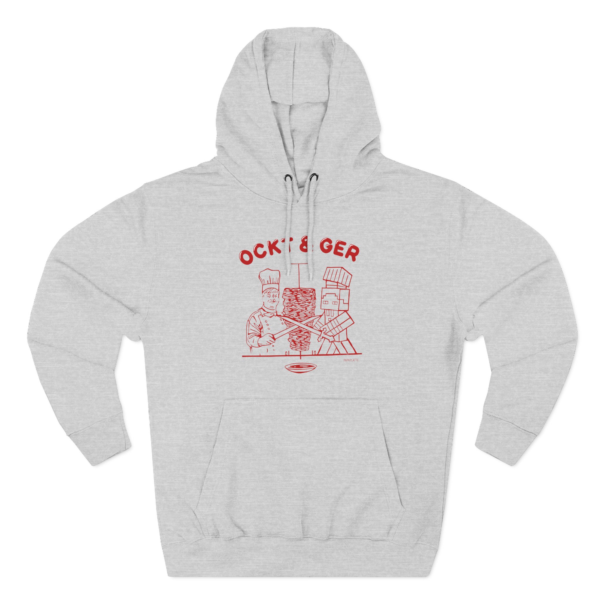 Papaplatte OCKT & GER Three-Panel Fleece Hoodie