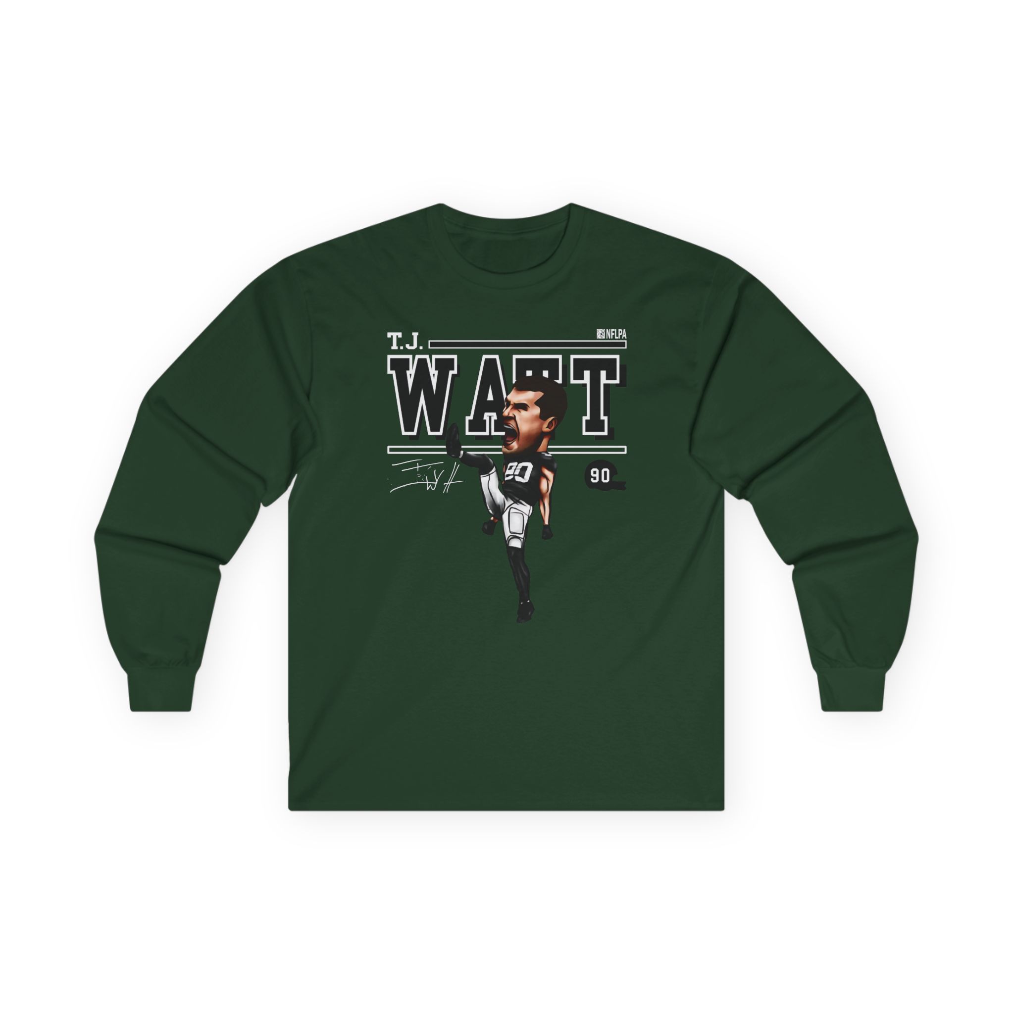 Tj Watt Cartoon Unisex Ultra Cotton Long Sleeve Tee