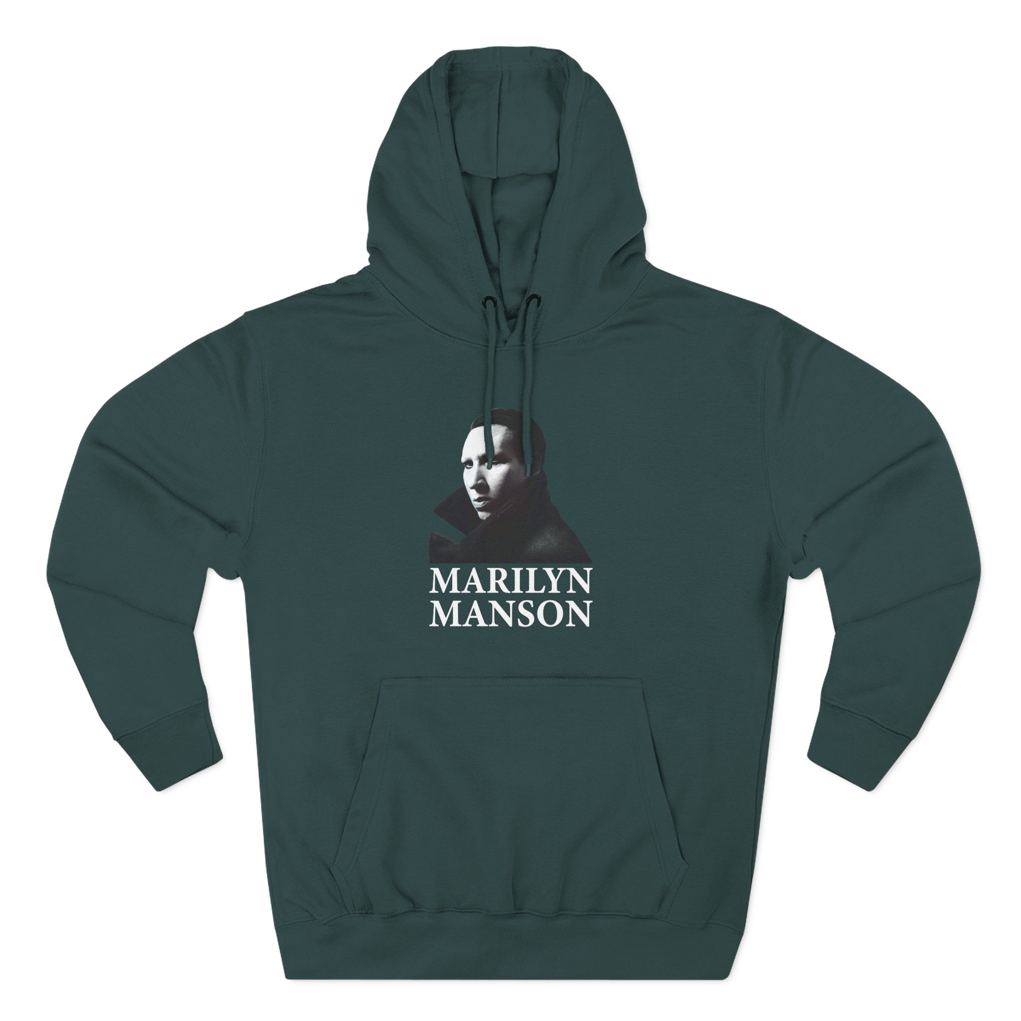Marilyn Manson Face Three-Panel Fleece Hoodie