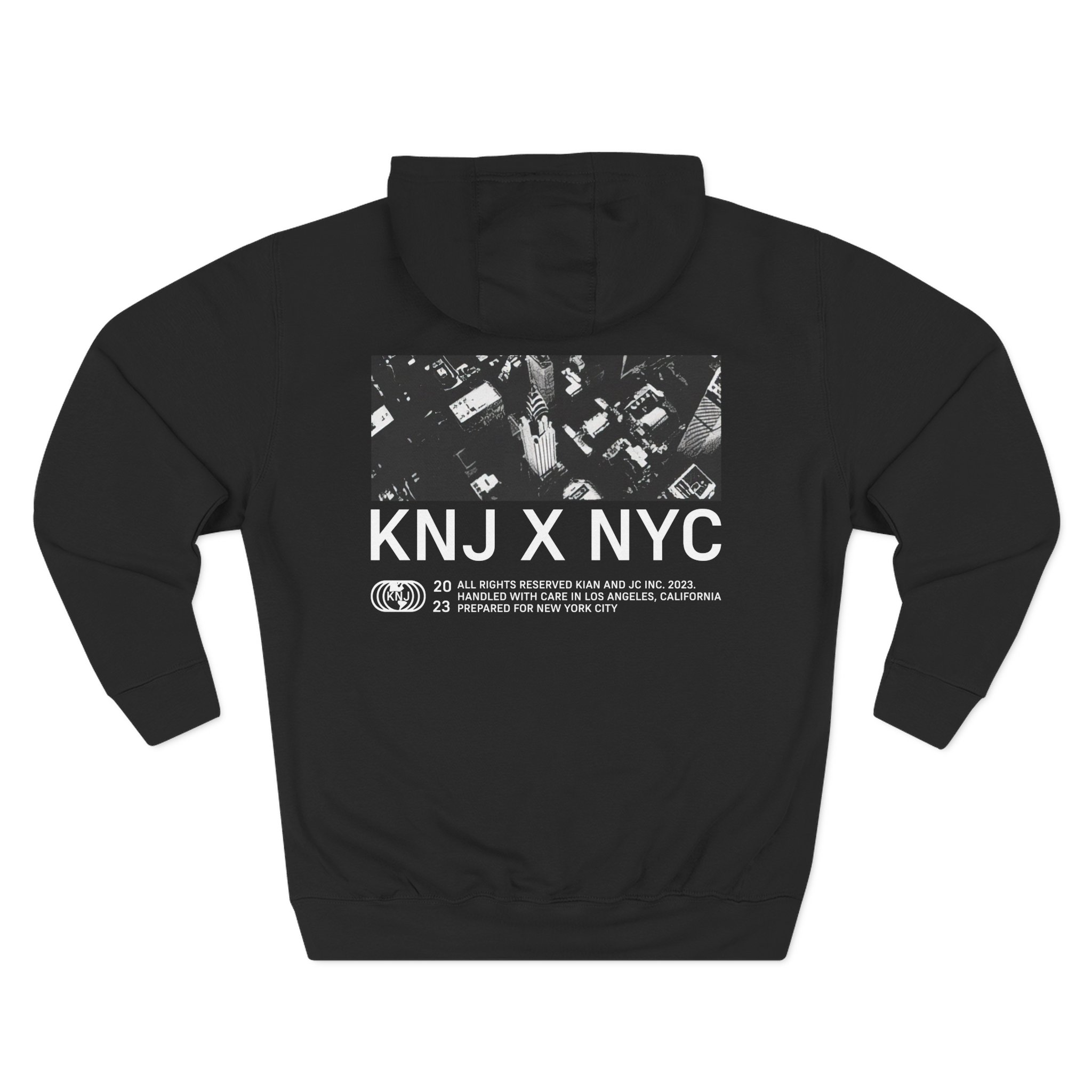 KNJ Three-Panel Fleece Hoodie
