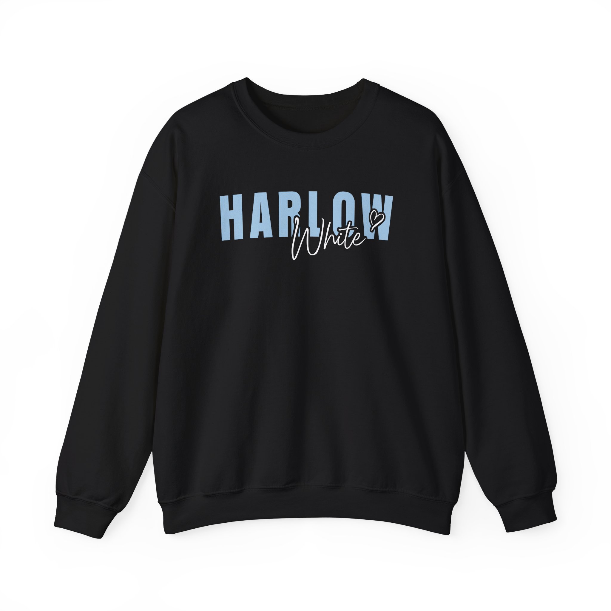 Harlow and Popcorn White Unisex Heavy Blendâ„¢ Crewneck Sweatshirt