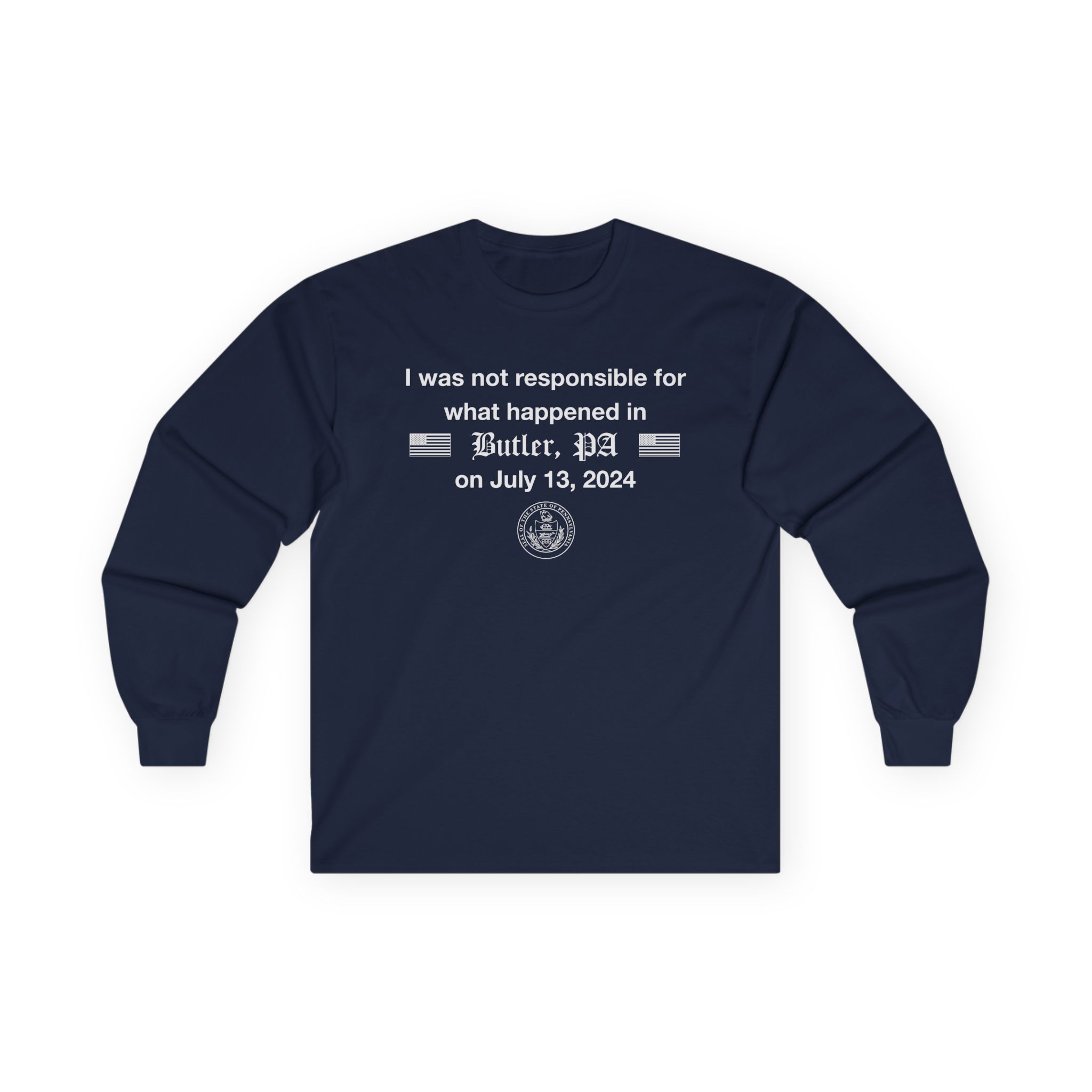 Jschlatt the Presidential Mishap Unisex Ultra Cotton Long Sleeve Tee