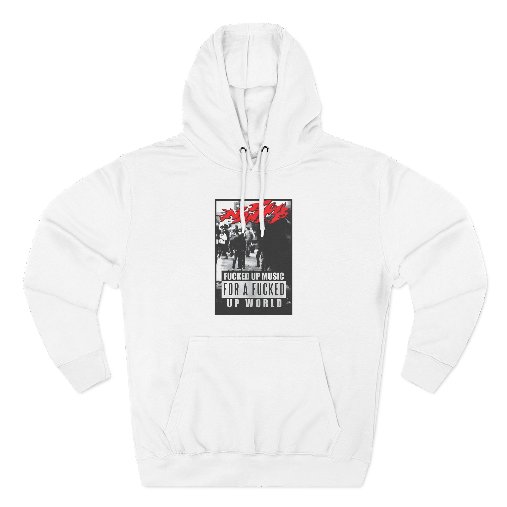 Nasty Riot Three-Panel Fleece Hoodie