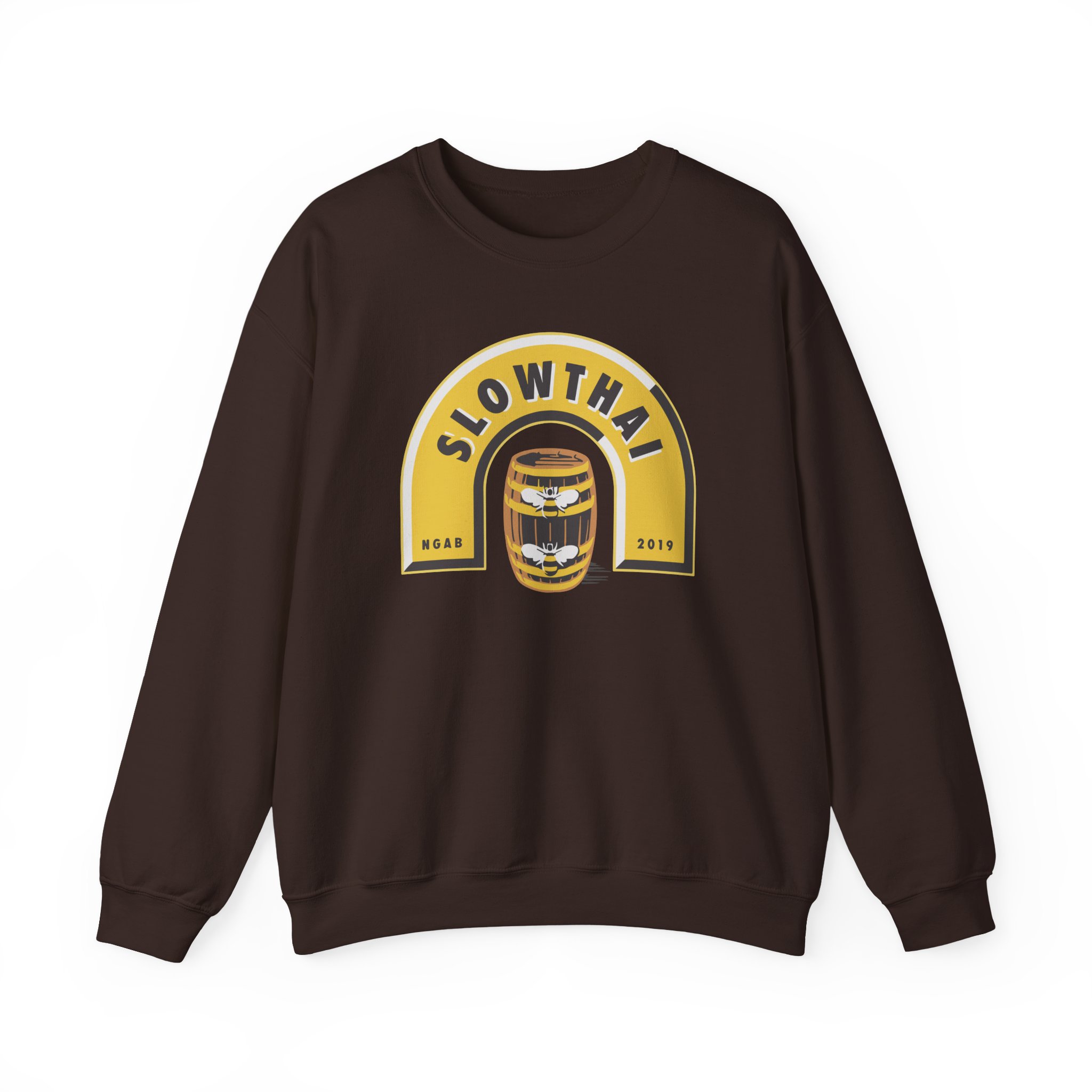 Slowthai Ngab 2019 Beer Unisex Heavy Blendâ„¢ Crewneck Sweatshirt