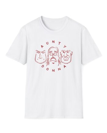 Aunty Donna White Faces Unisex Softstyle T-Shirt