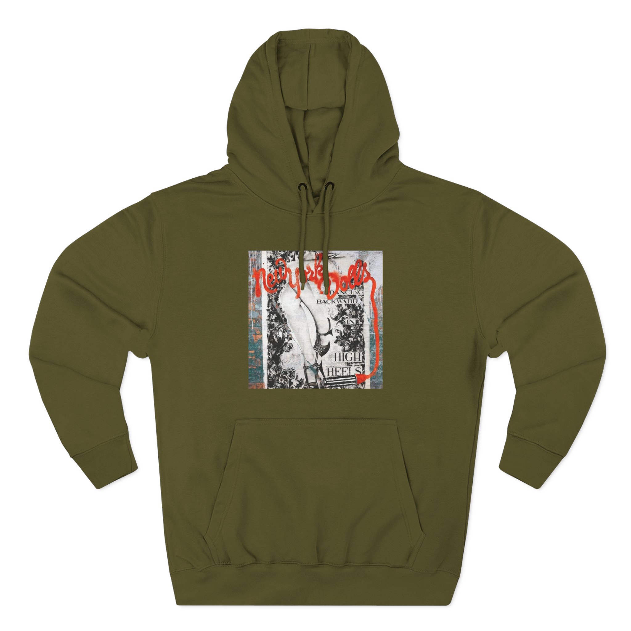 New York Dolls Dancing Backward Album Three-Panel Fleece Hoodie