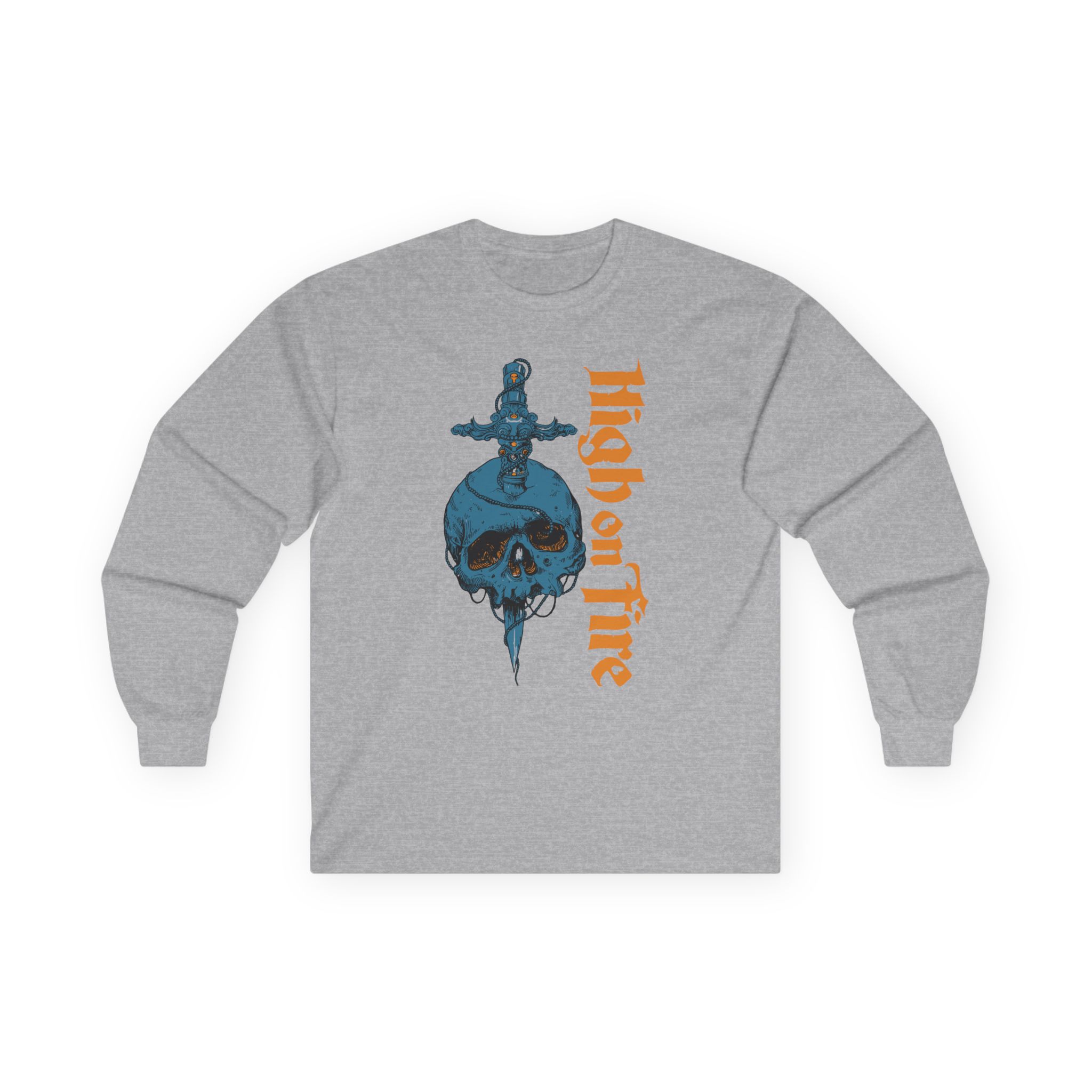 High on Fire Skull Knife Unisex Ultra Cotton Long Sleeve Tee