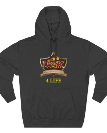 UGK 4 Life Three-Panel Fleece Hoodie