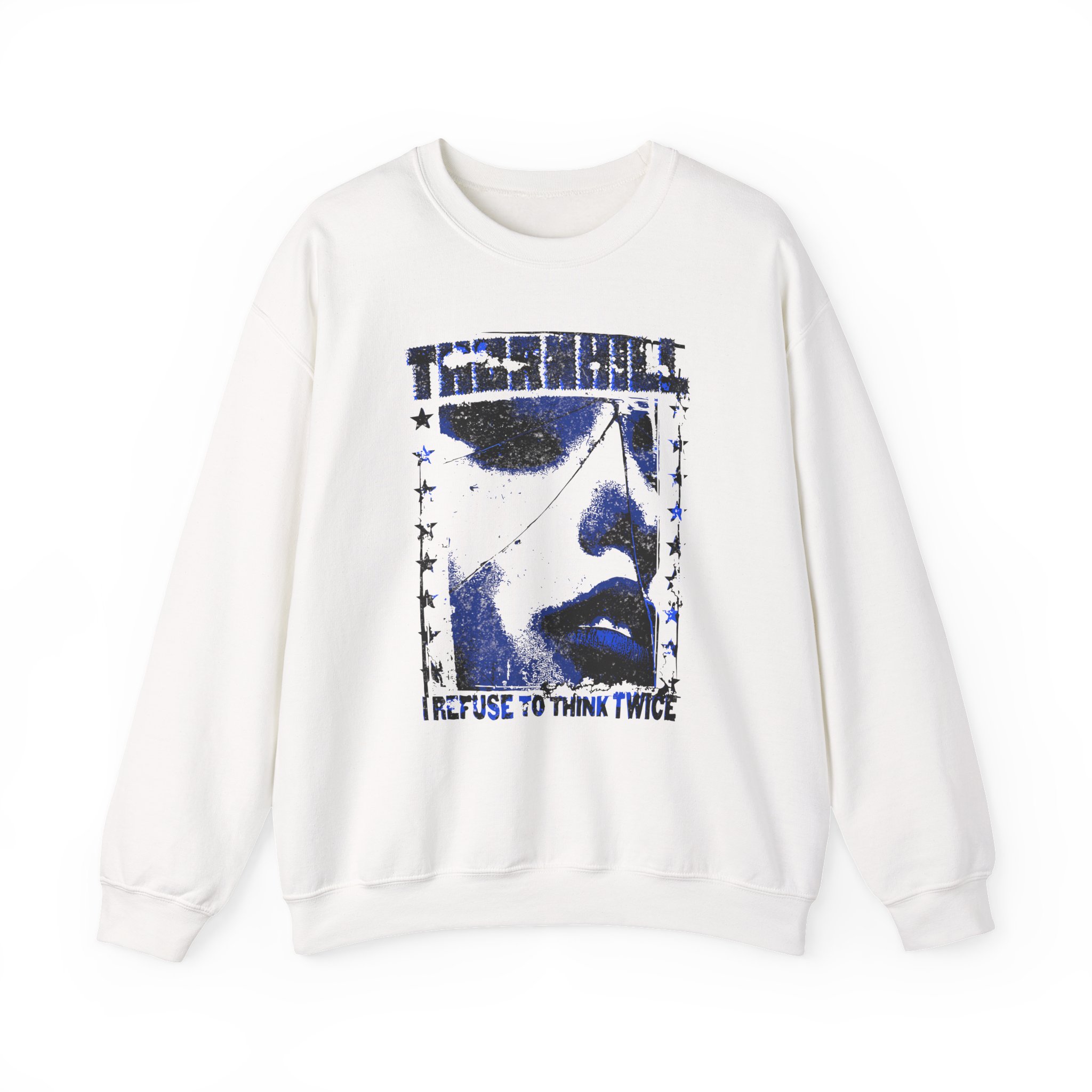 Thornhill Think Twice Sand Unisex Heavy Blendâ„¢ Crewneck Sweatshirt