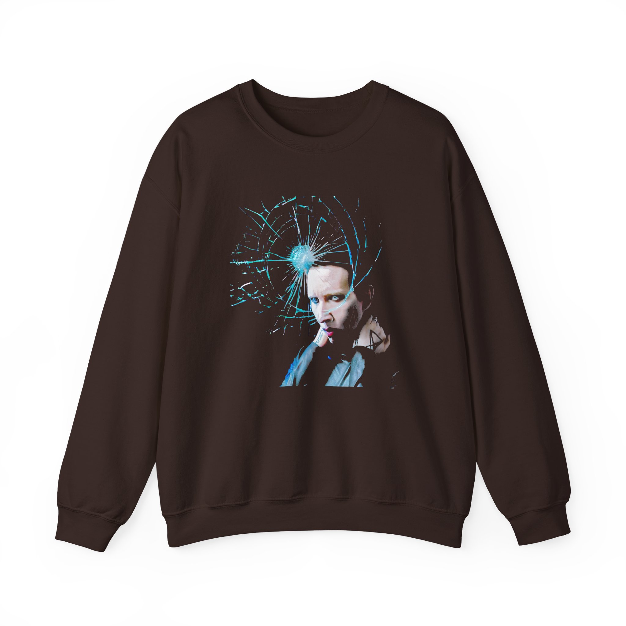 Marilyn Manson Shattered Unisex Heavy Blendâ„¢ Crewneck Sweatshirt