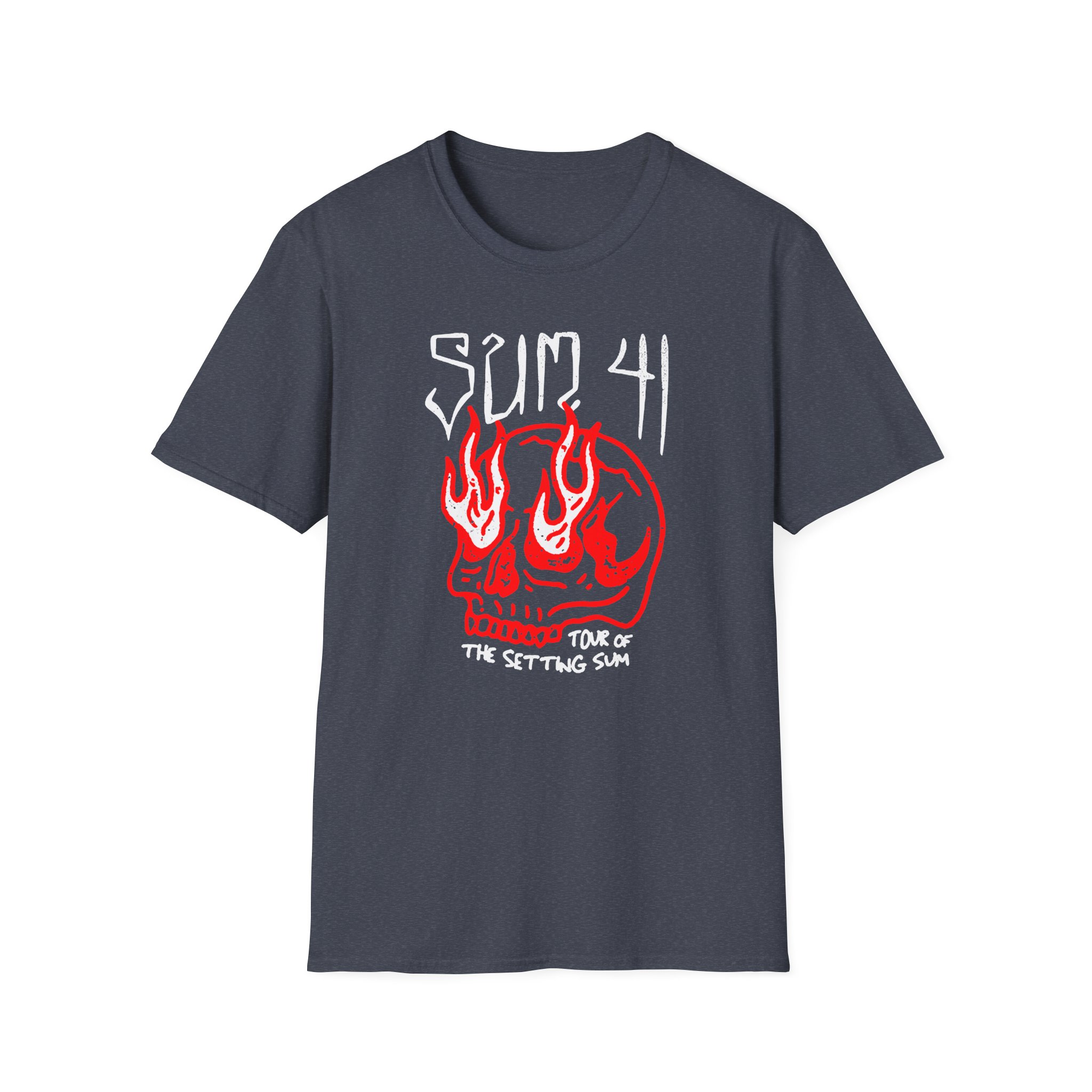 Sum 41 Skull Sketch Tour Unisex Softstyle T-Shirt