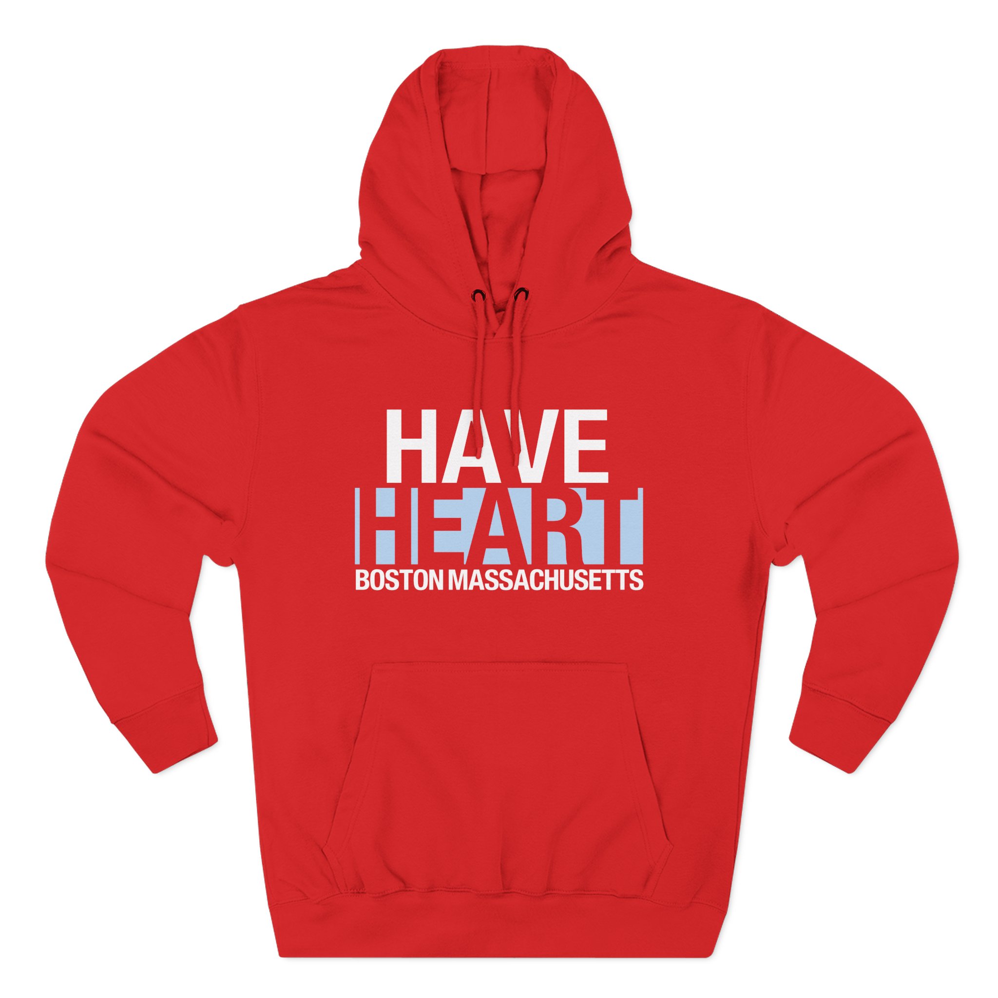 Have Heart Boston Massachusetts Three-Panel Fleece Hoodie