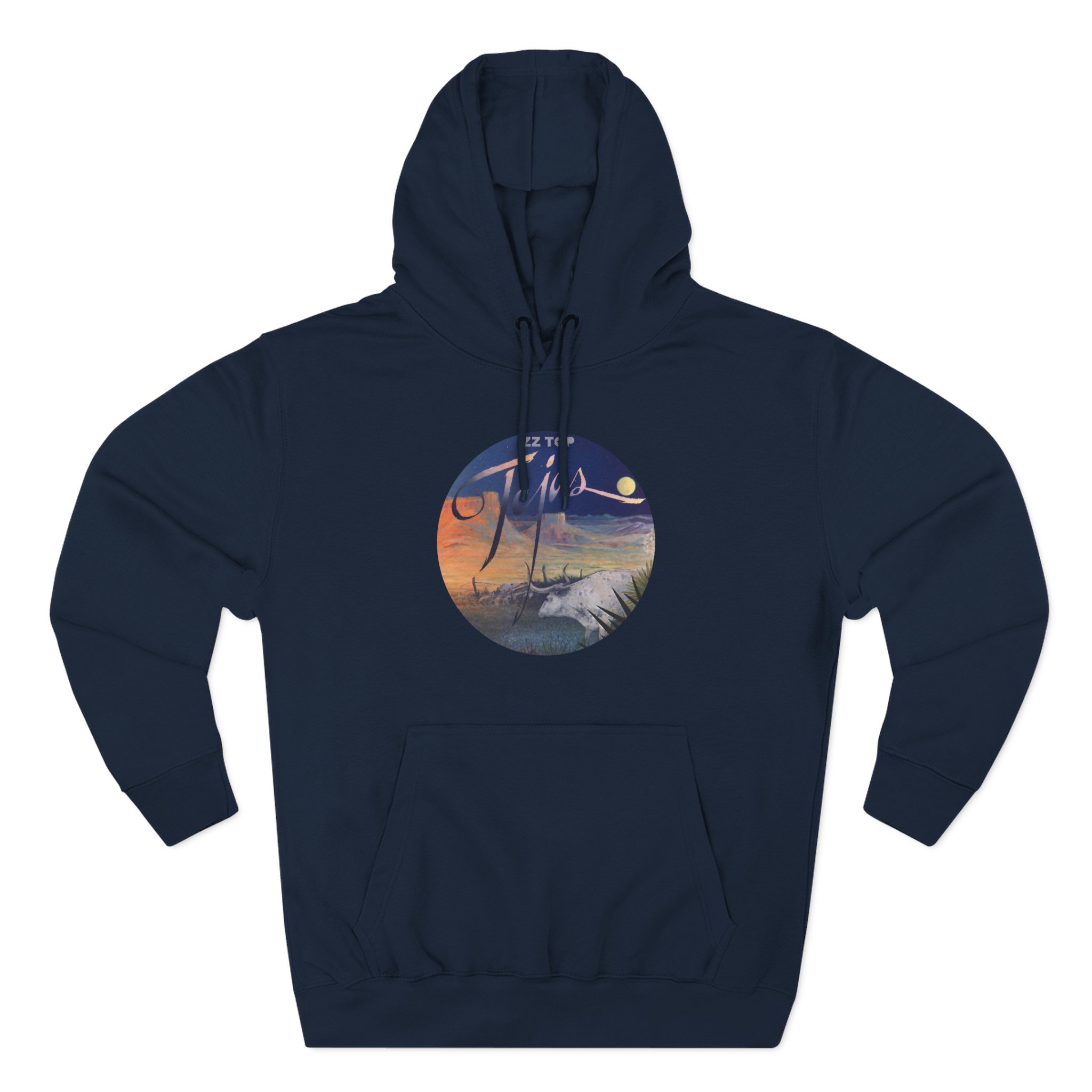 ZZ Top 1976 Tejas Beige Three-Panel Fleece Hoodie