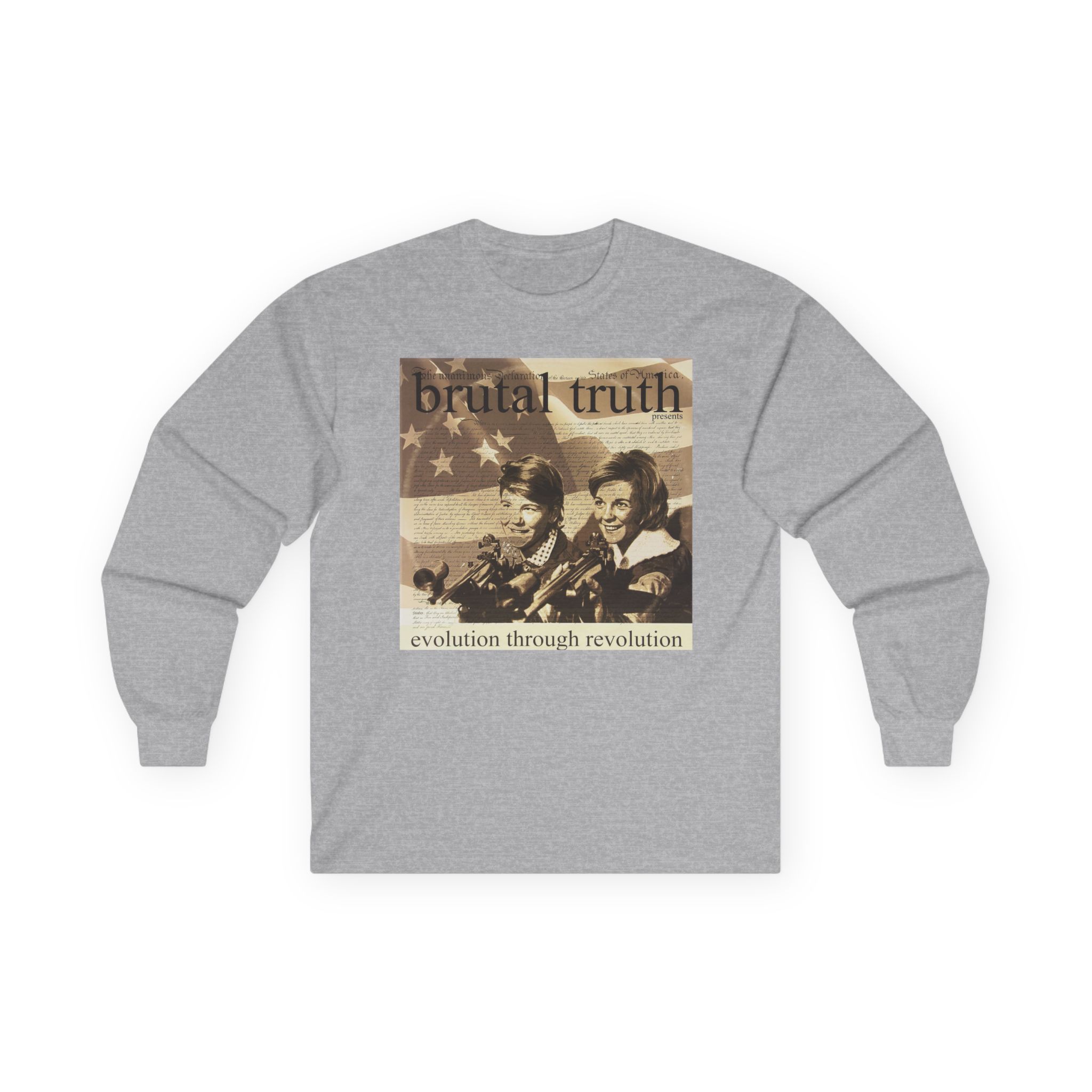 Brutal Truth Evolution Through Revolution Unisex Ultra Cotton Long Sleeve Tee