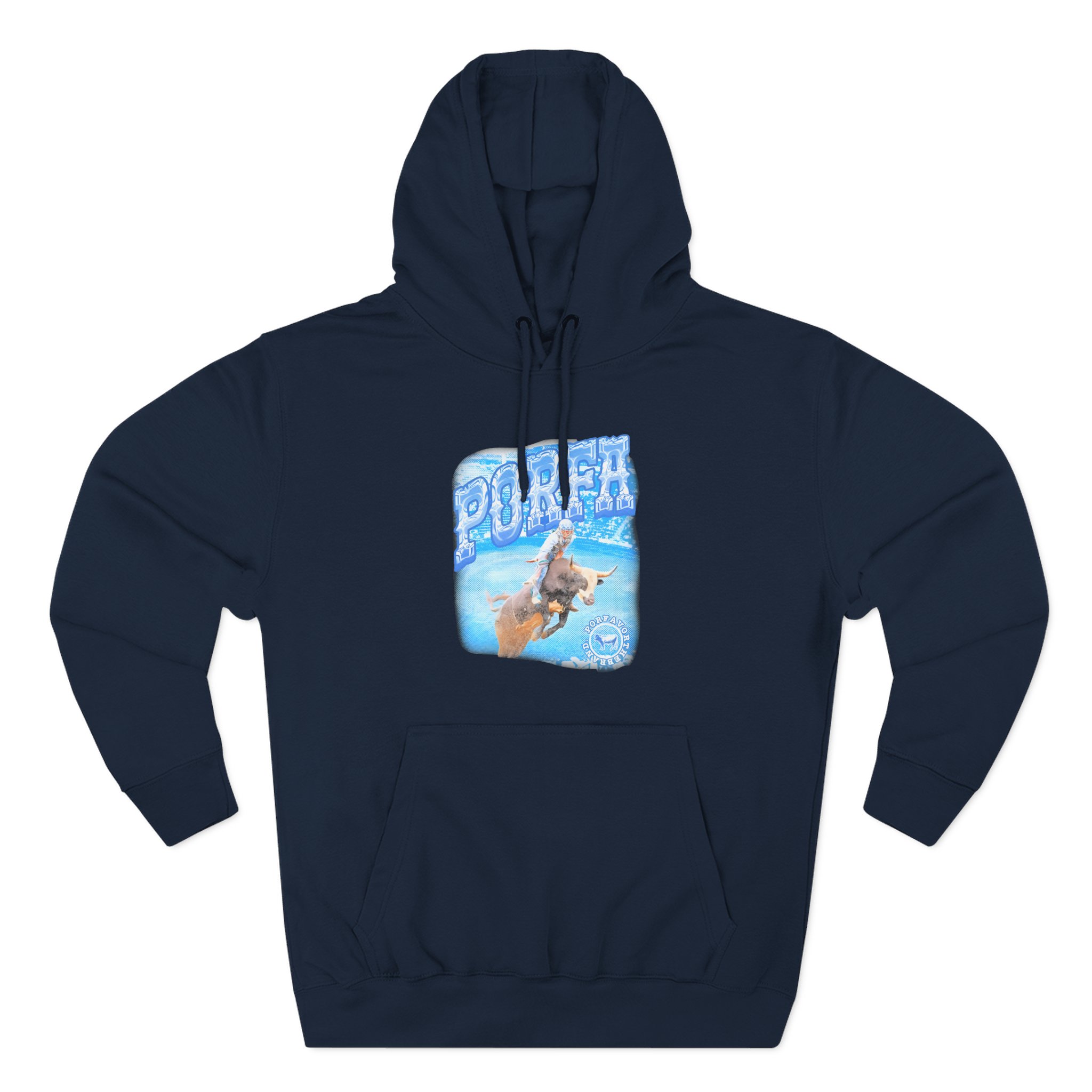 Porfa Rodeo Por Favor Three-Panel Fleece Hoodie