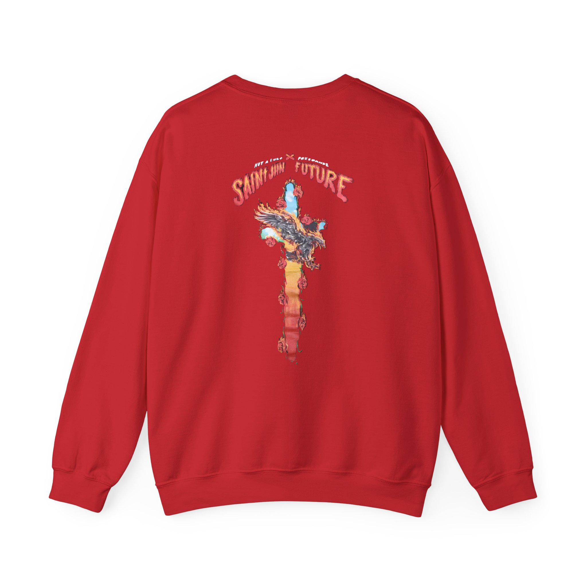 Saint Jhn Not a Cult X Freebandz Roses Unisex Heavy Blendâ„¢ Crewneck Sweatshirt