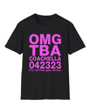 Skrillex OMG ТВА COACHELLA 042323 Four Tet. Fred again Unisex Softstyle T-Shirt