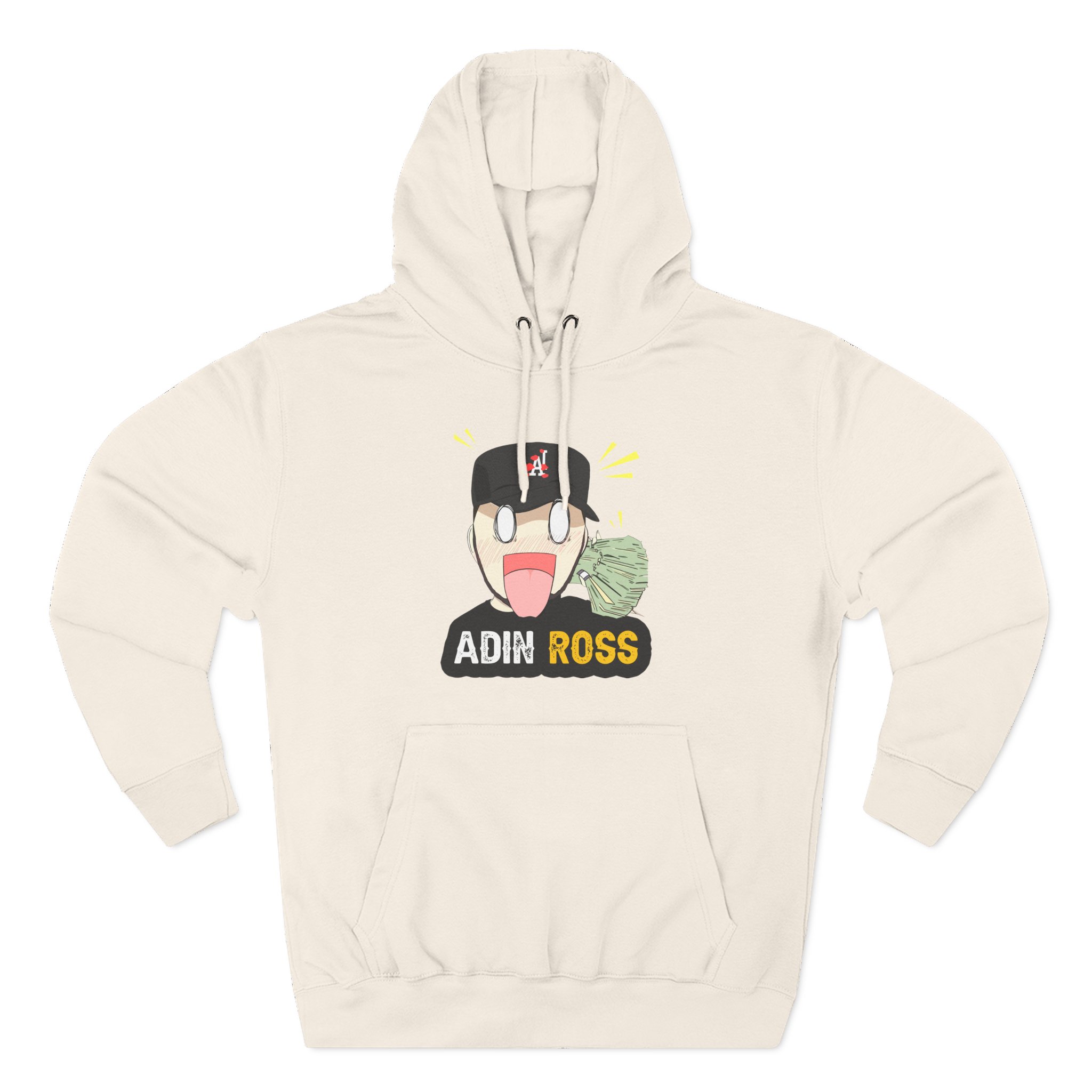 Adin Ross Parody Three-Panel Fleece Hoodie