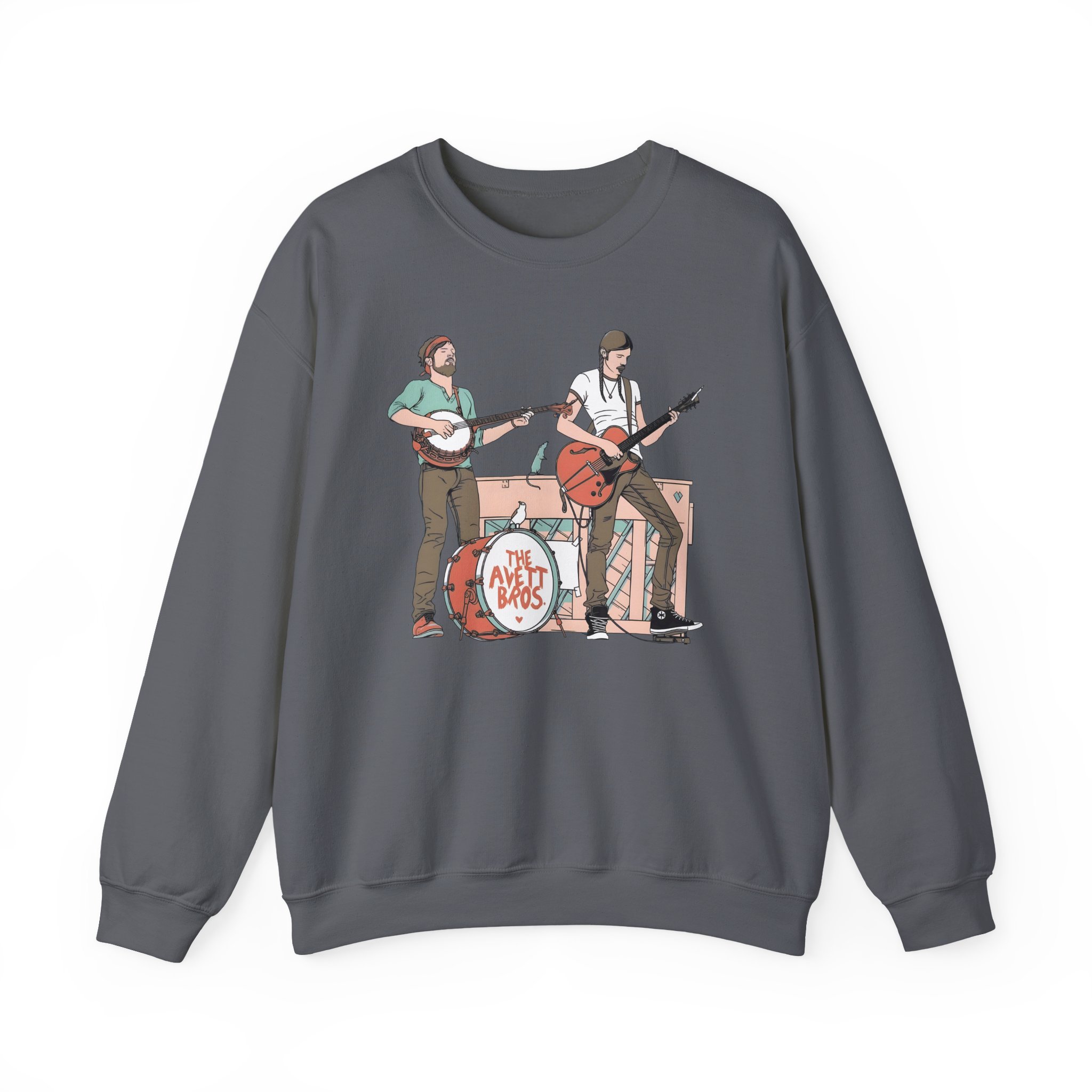 Avett Brothers on Stage Unisex Heavy Blendâ„¢ Crewneck Sweatshirt