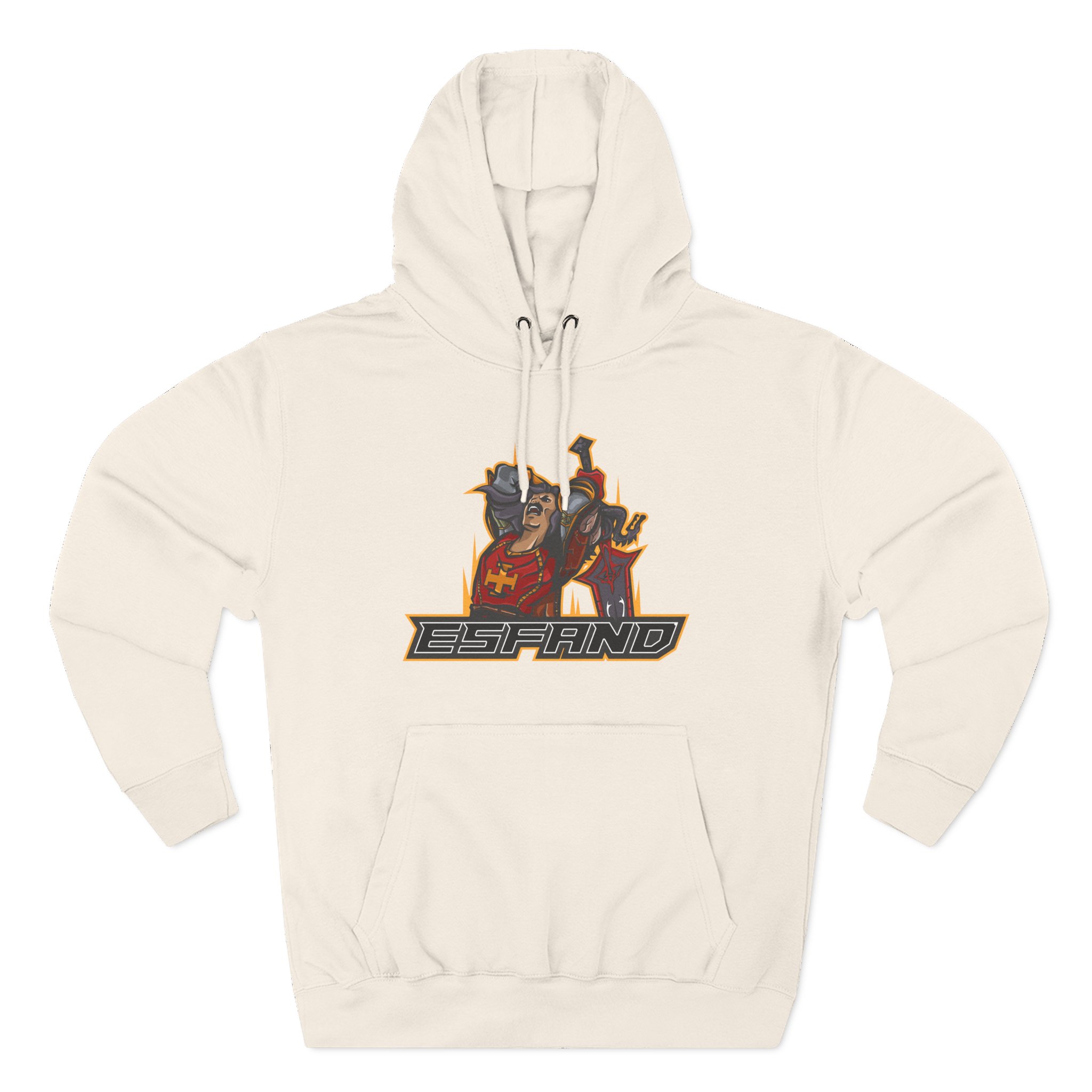 Esfand Three-Panel Fleece Hoodie