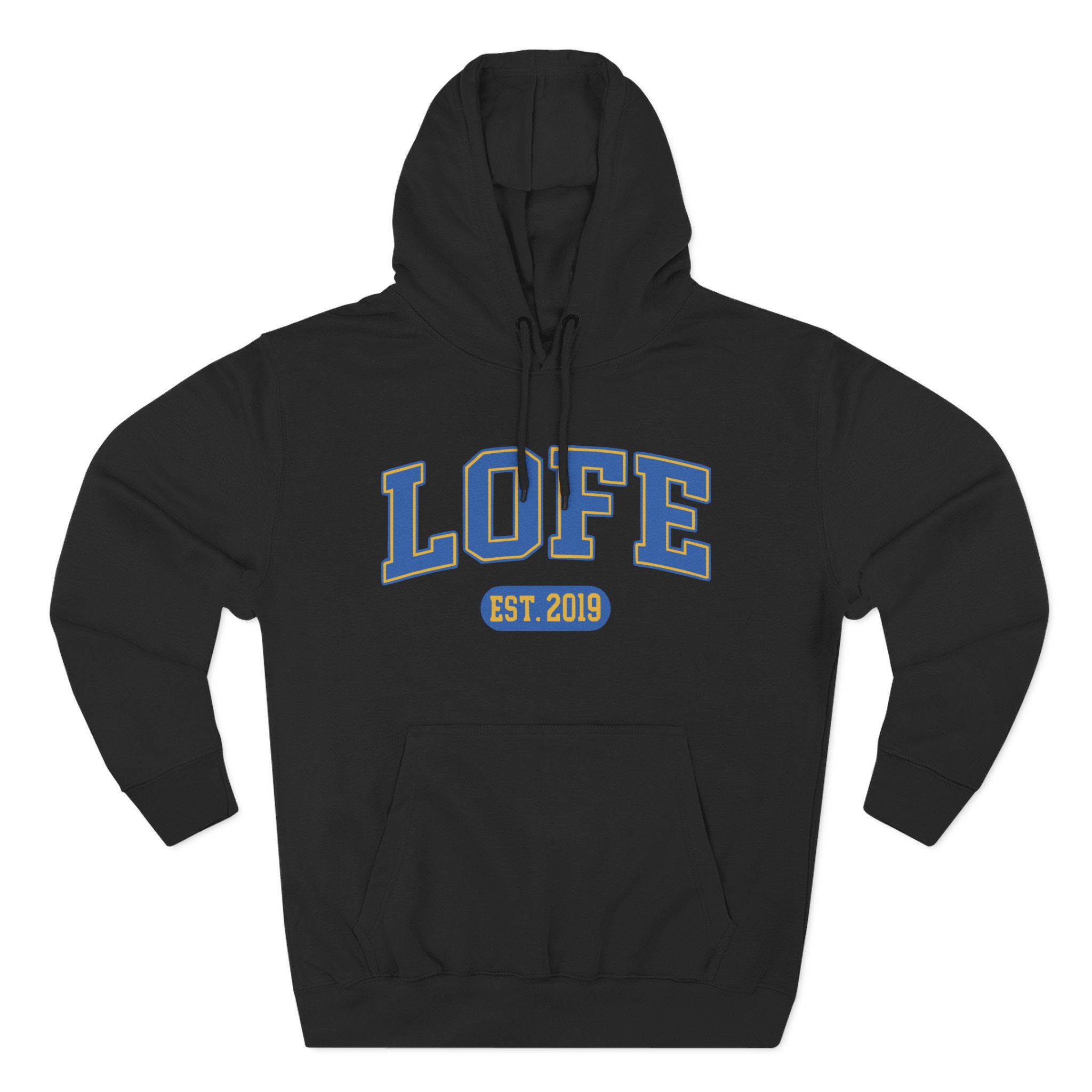 Lofe Three-Panel Fleece Hoodie