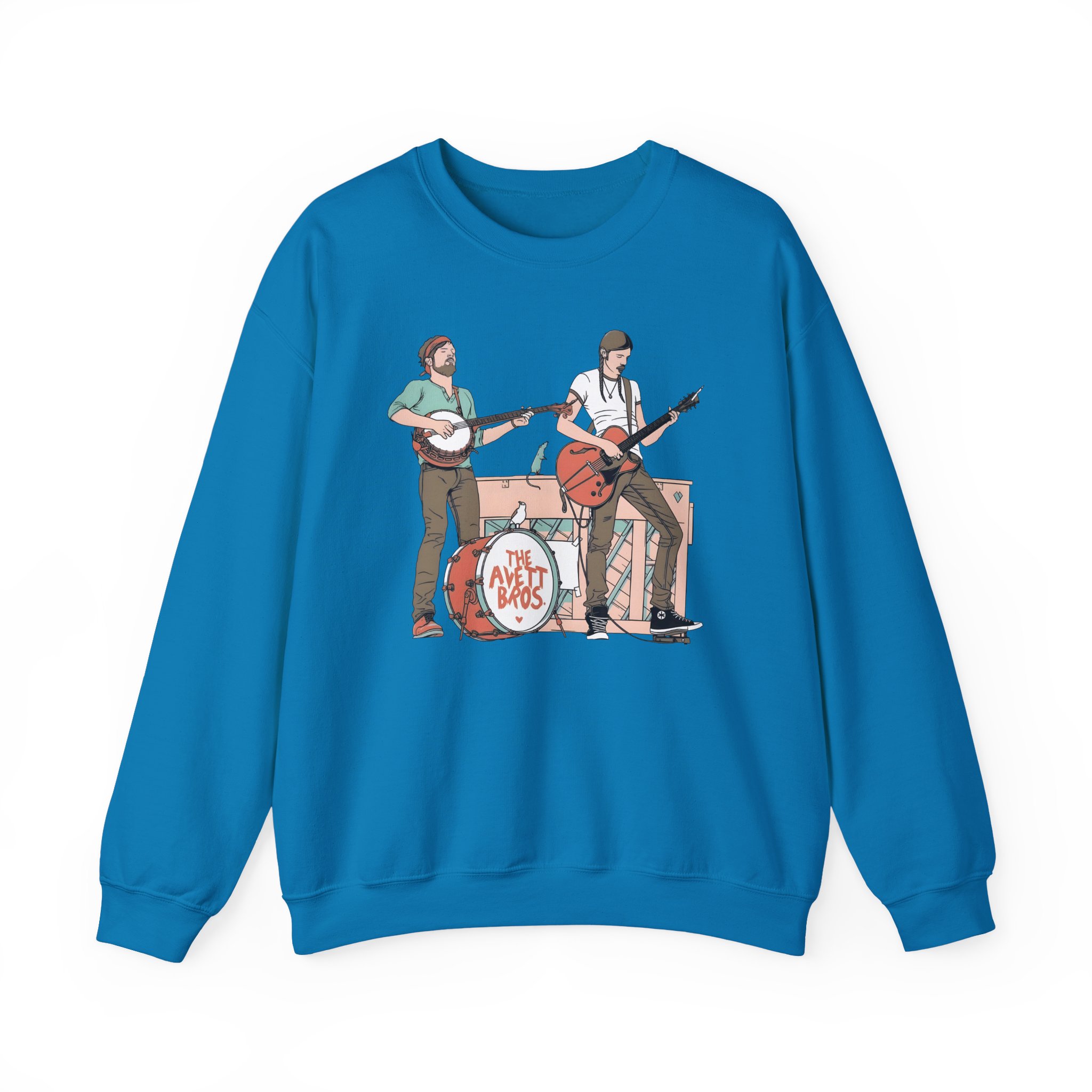 Avett Brothers on Stage Unisex Heavy Blendâ„¢ Crewneck Sweatshirt